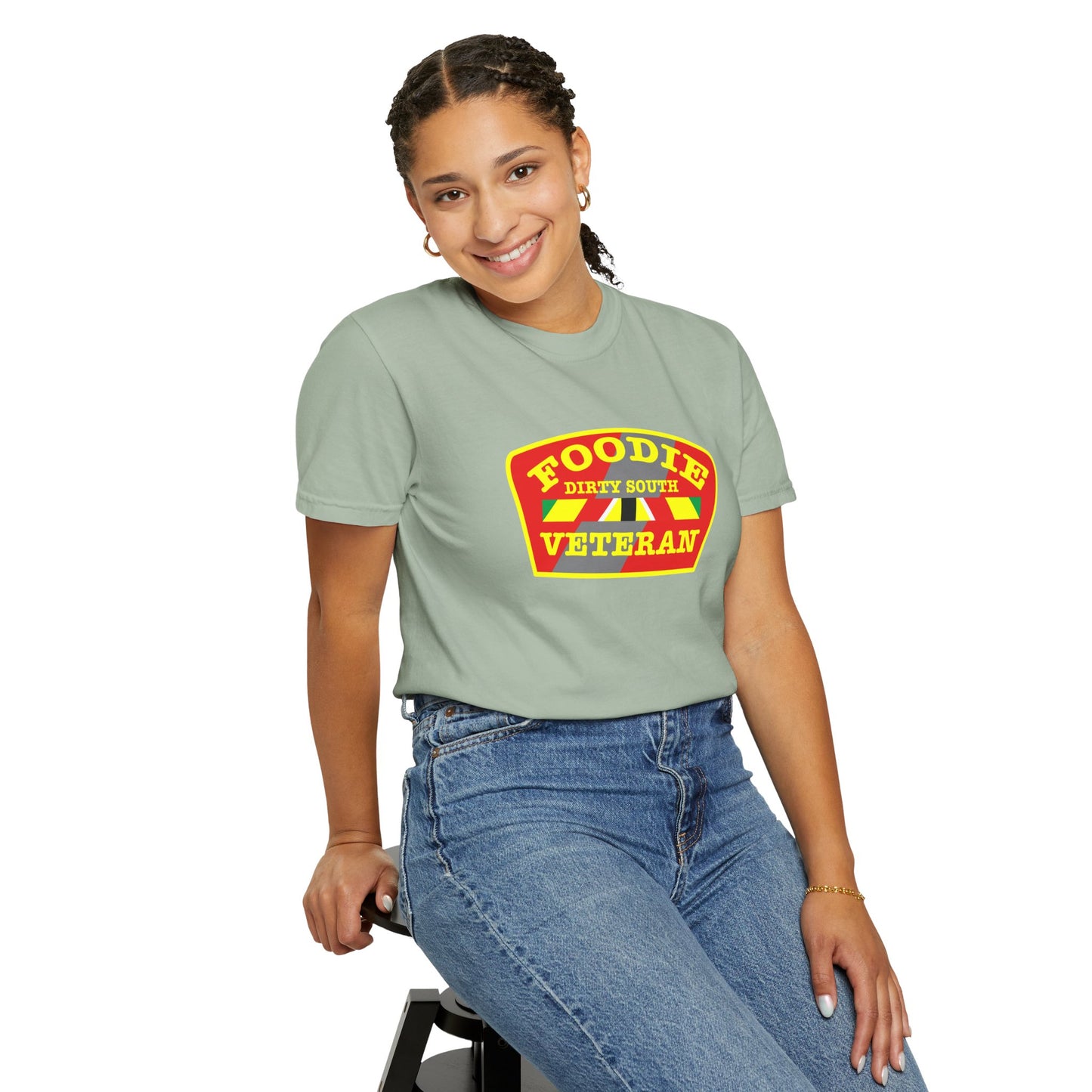 L.O.E.F Foodie Veteran DIRTY SOUTH Unisex Tee Shirt (Yellow)