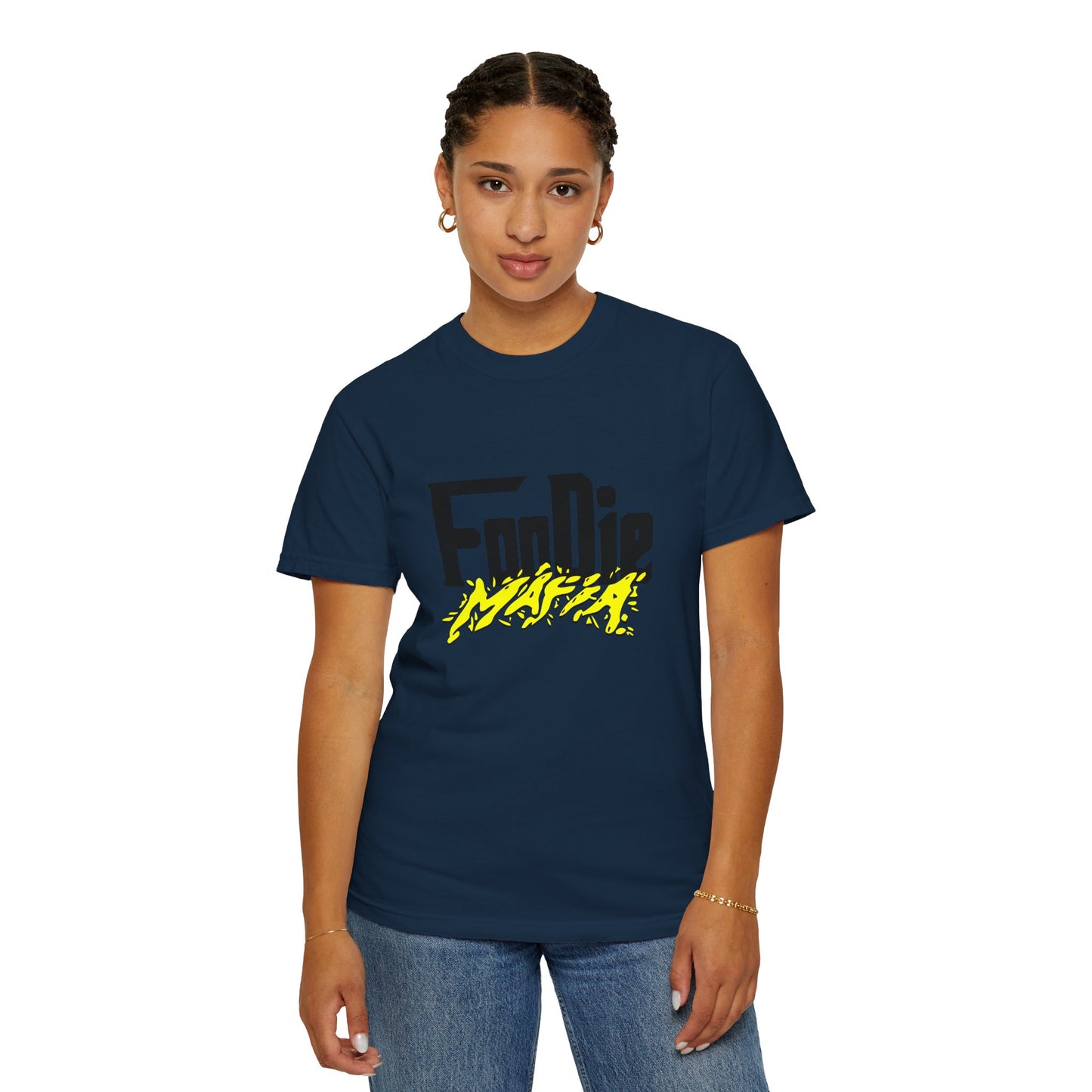 L.O.E.F Foodie Mafia Unisex Tee Shirt (Bright Yellow)