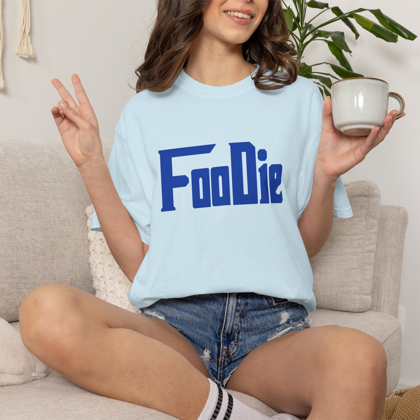 LO.E.F Foodie Unisex Tee Shirt (Cobalt Blue)