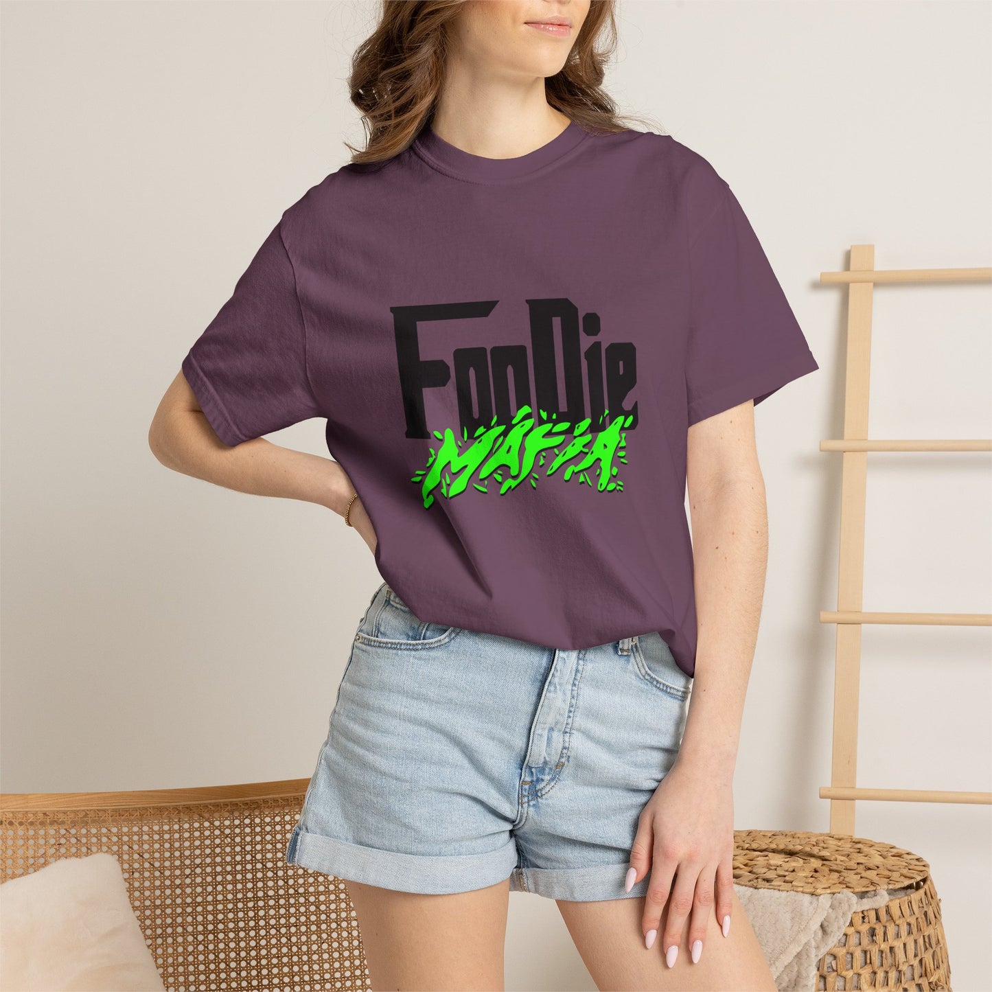 L.O.E.F Foodie Mafia Tee Shirt (Neon Green)