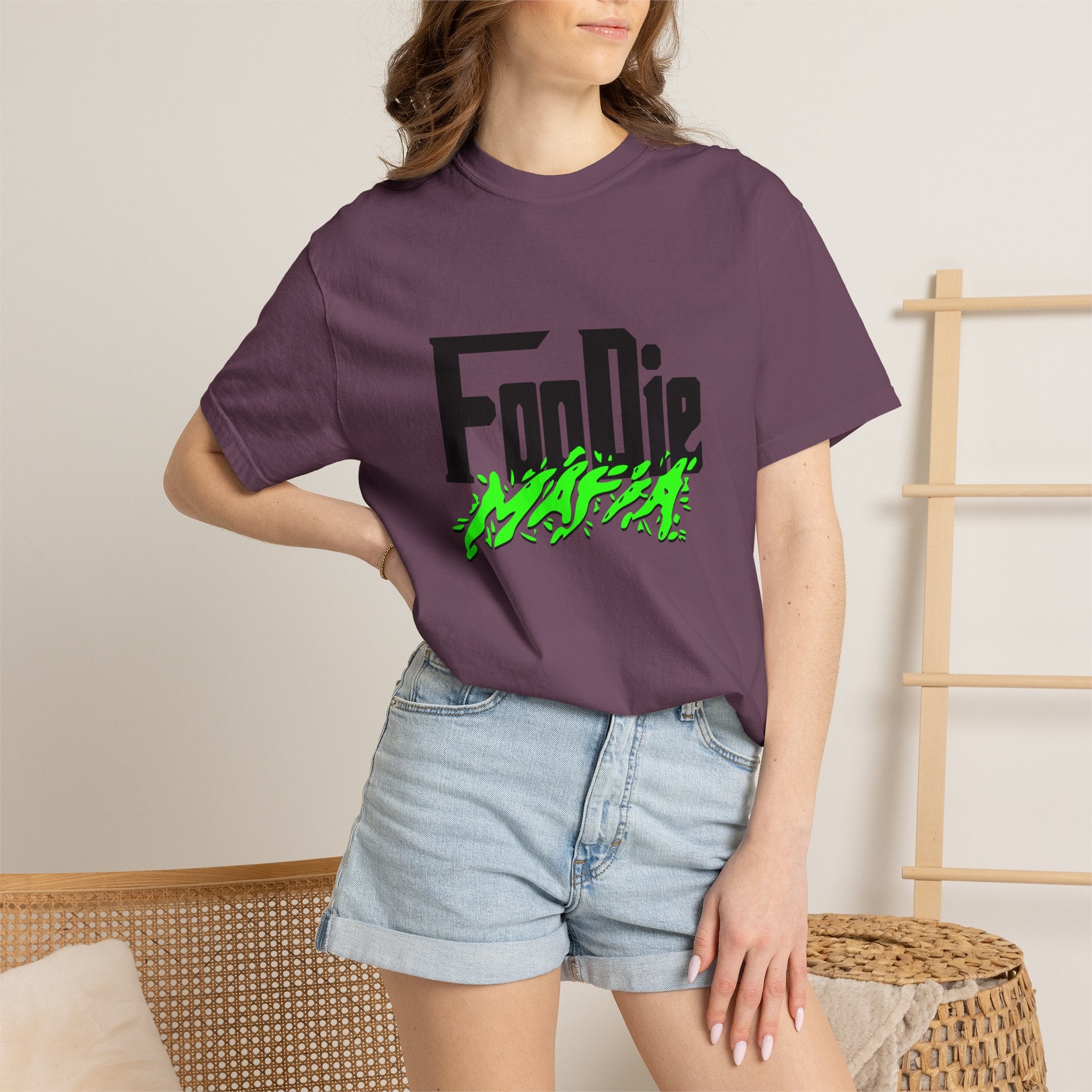L.O.E.F Foodie Mafia Tee Shirt (Neon Green)