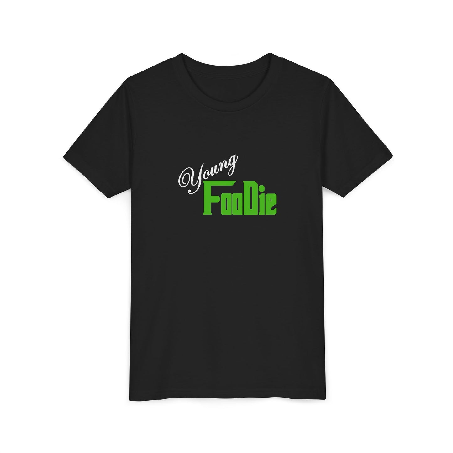 L.O.E.F White Young Foodie Youth Short Sleeve Tee (Kelly Green)