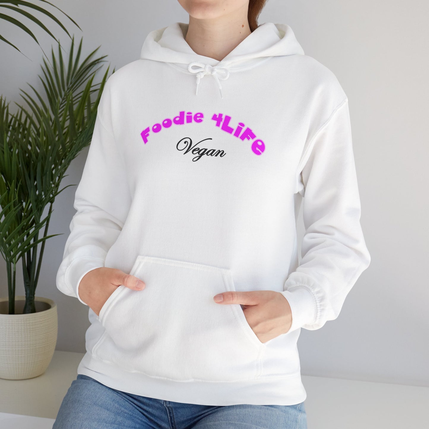 L.O.E.F Foodie 4Life Vegan Hoodie (Fuchsia)