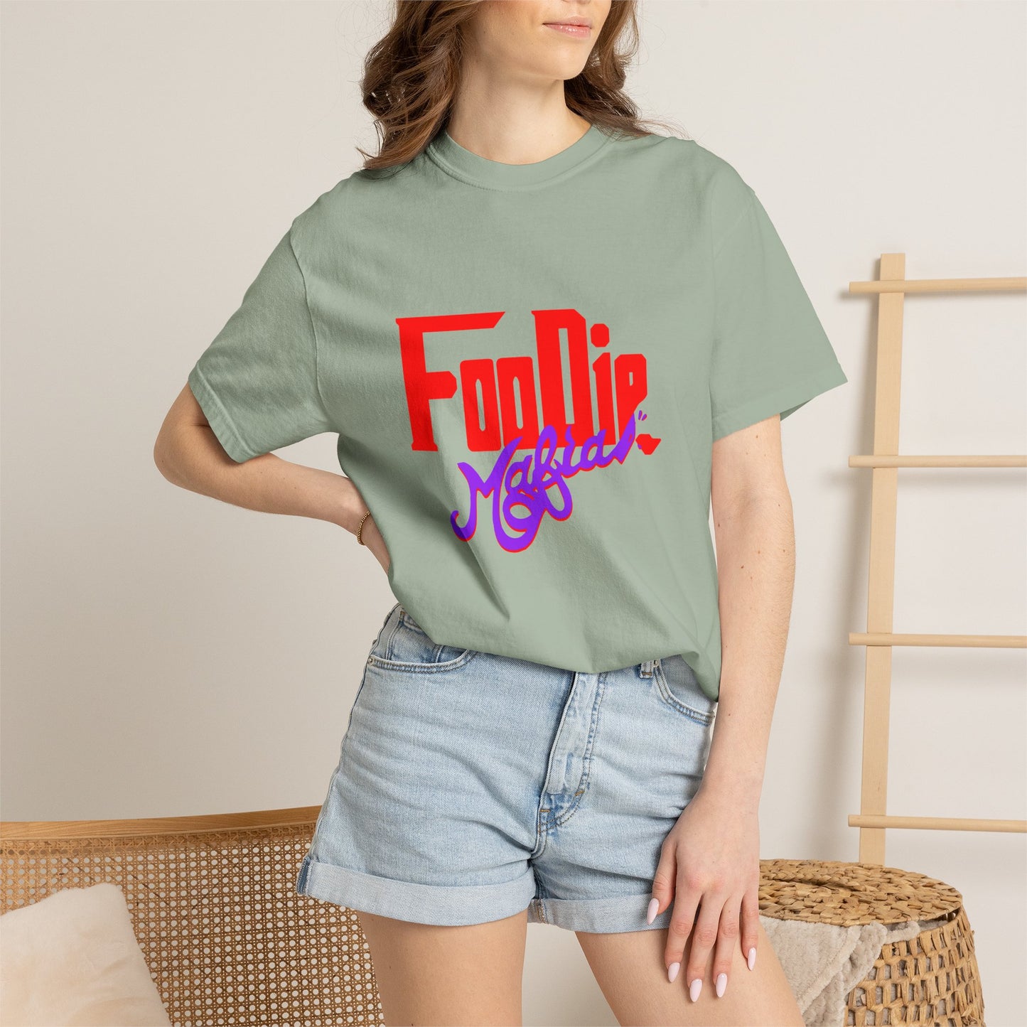 L.O.E.F Red Foodie Mafia Unisex Tee Shirt (Purple)