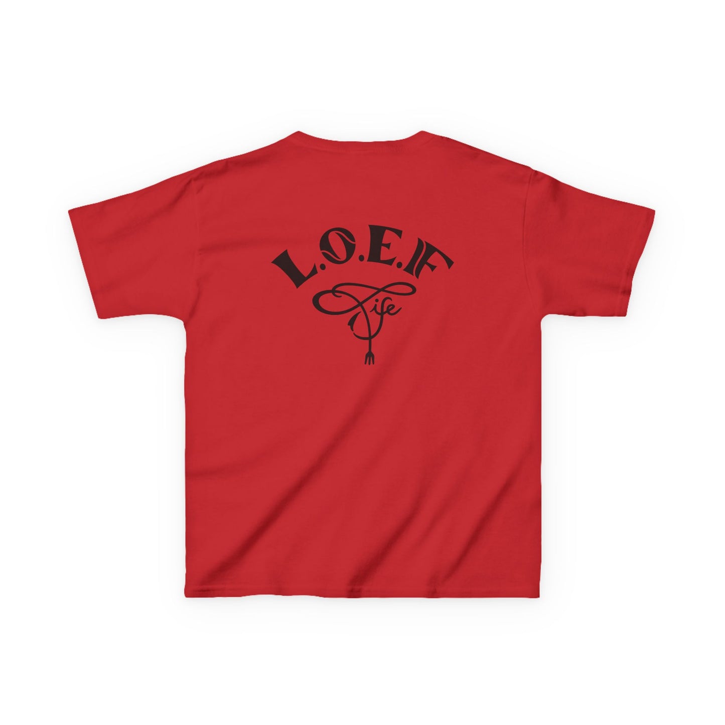 L.O.E.F Foodie 4Life Young Tee Shirt  (Black)