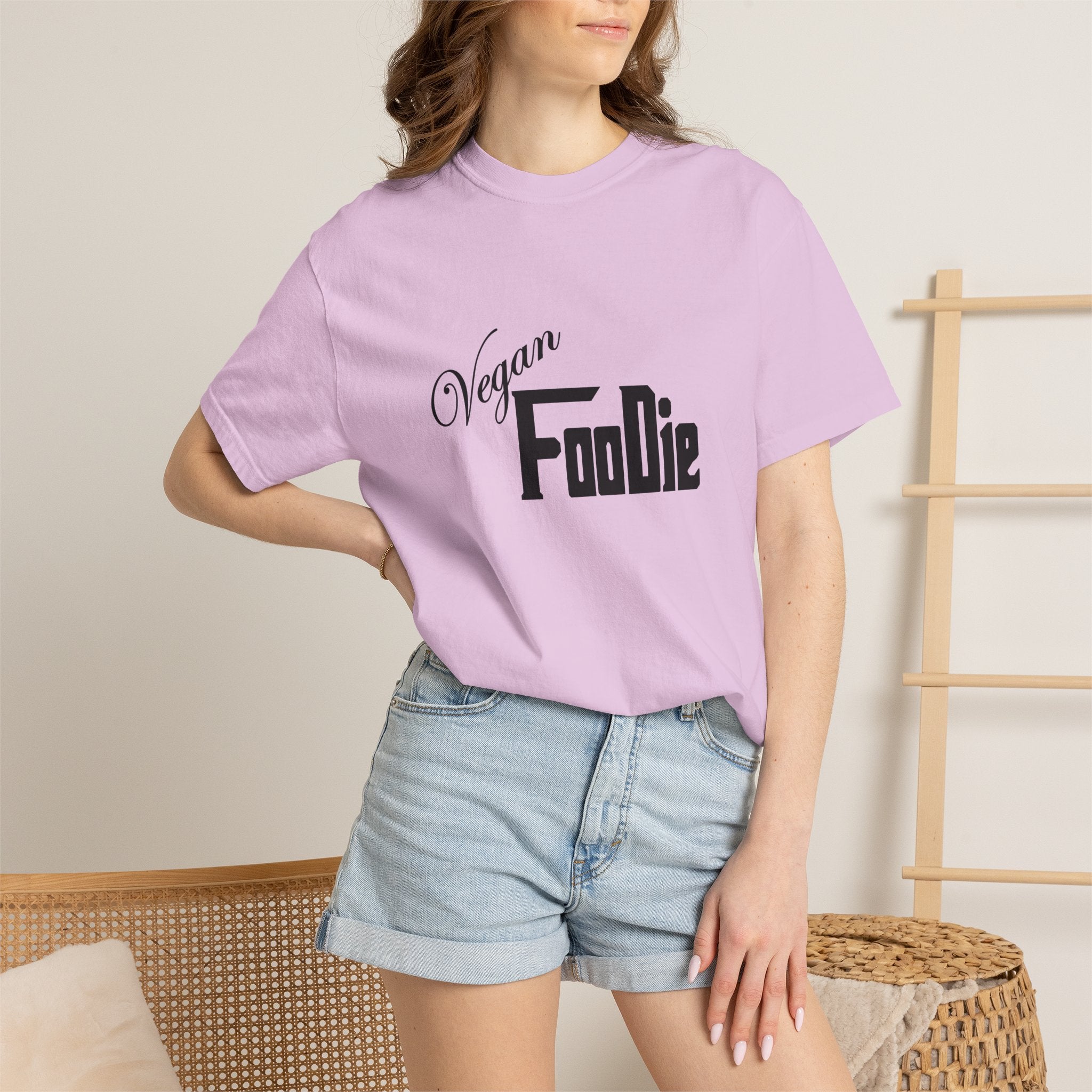 L.O.E.F Unisex Vegan Foodie Tee Shirt (Black)