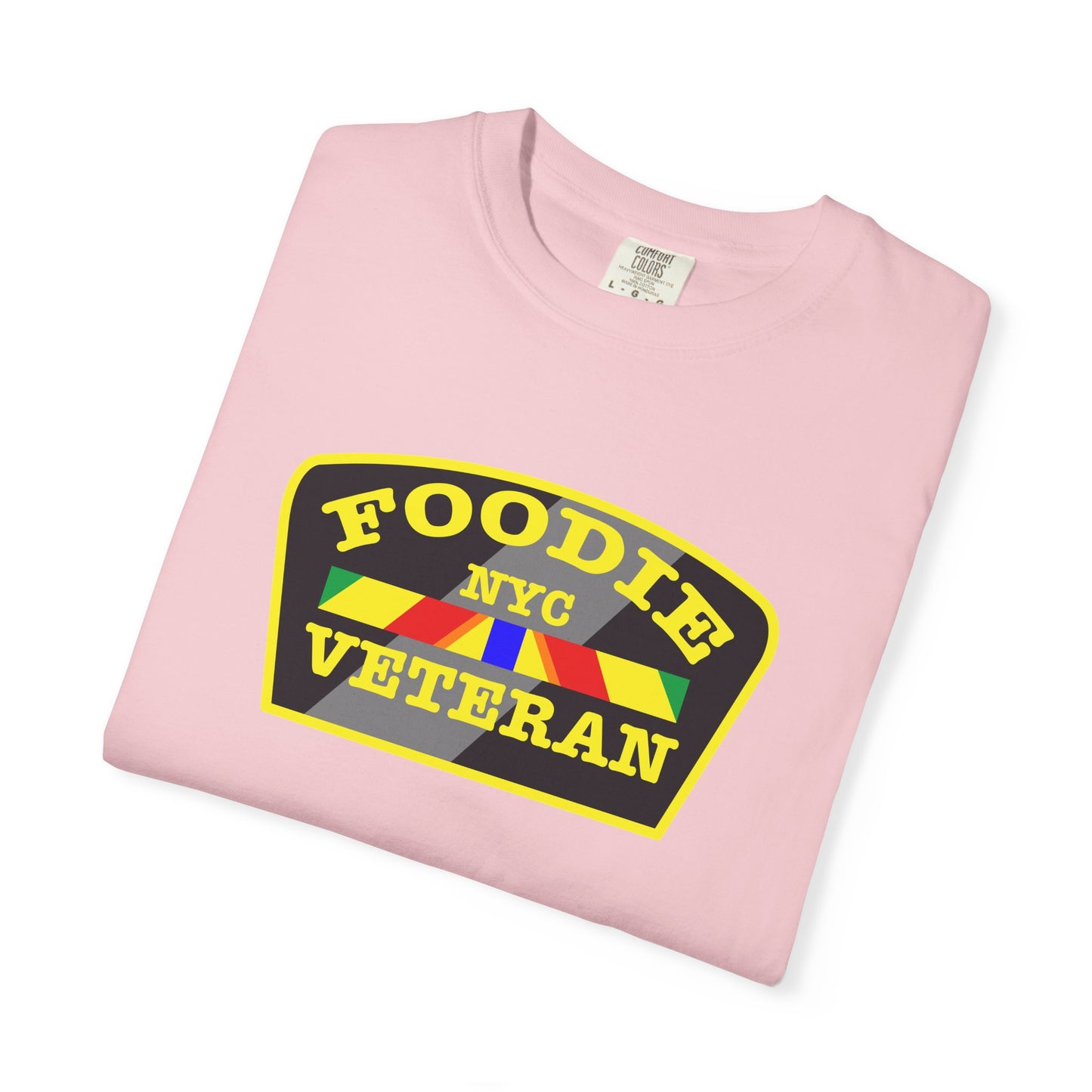 L.O.E.F Foodie Veteran NYC Unisex Tee Shirt (Yellow)