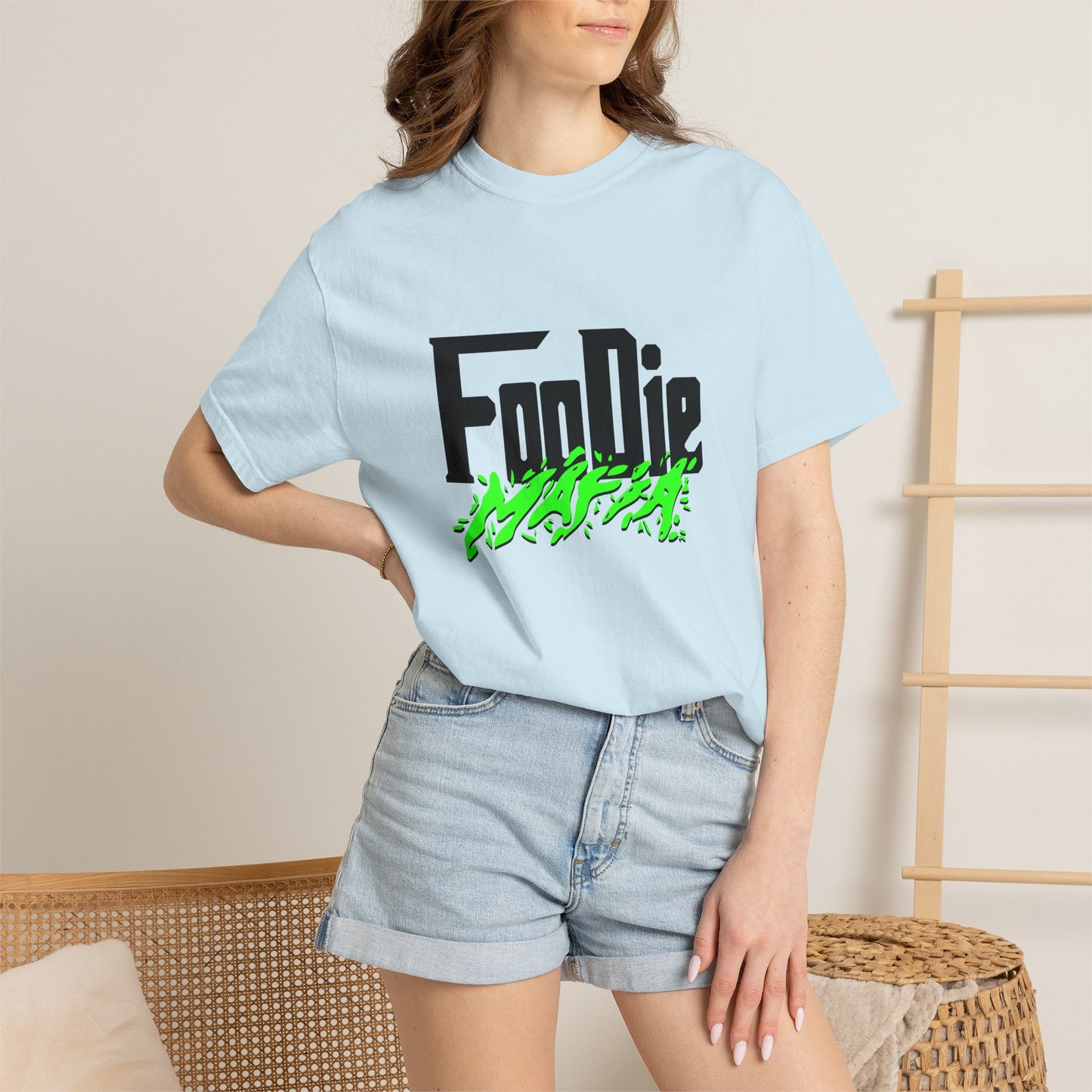 L.O.E.F Foodie Mafia Tee Shirt (Neon Green)