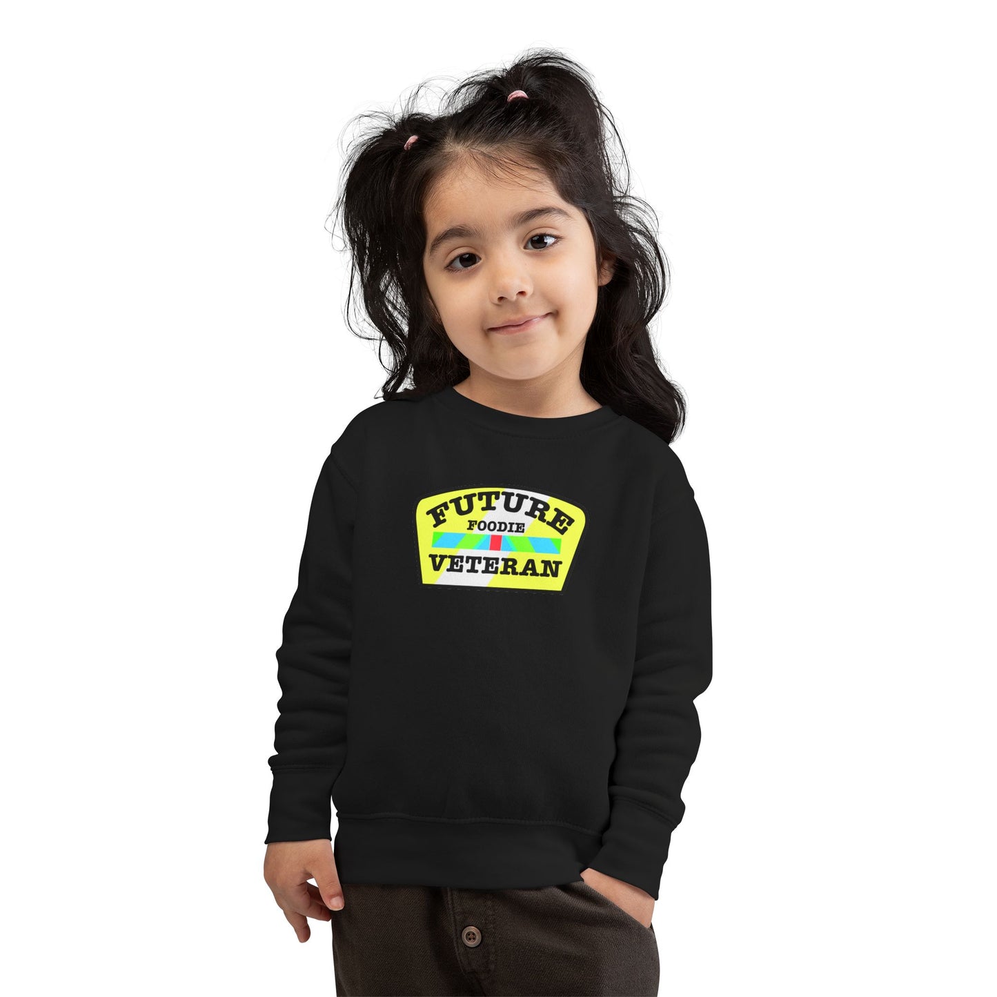 L.O.E.F Future Foodie Veteran Baby Sweatshirt (Yellow and Black)