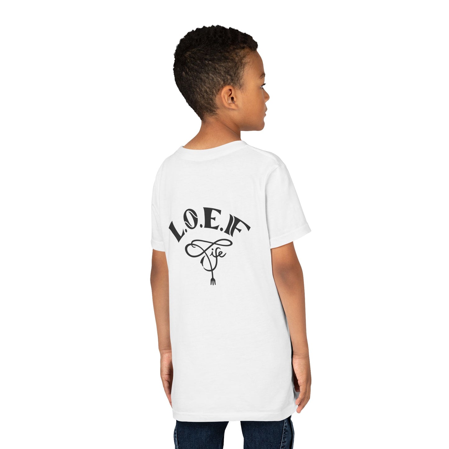 L.O.E.F Foodie 4Life Young Tee Shirt  (Fiery Red)