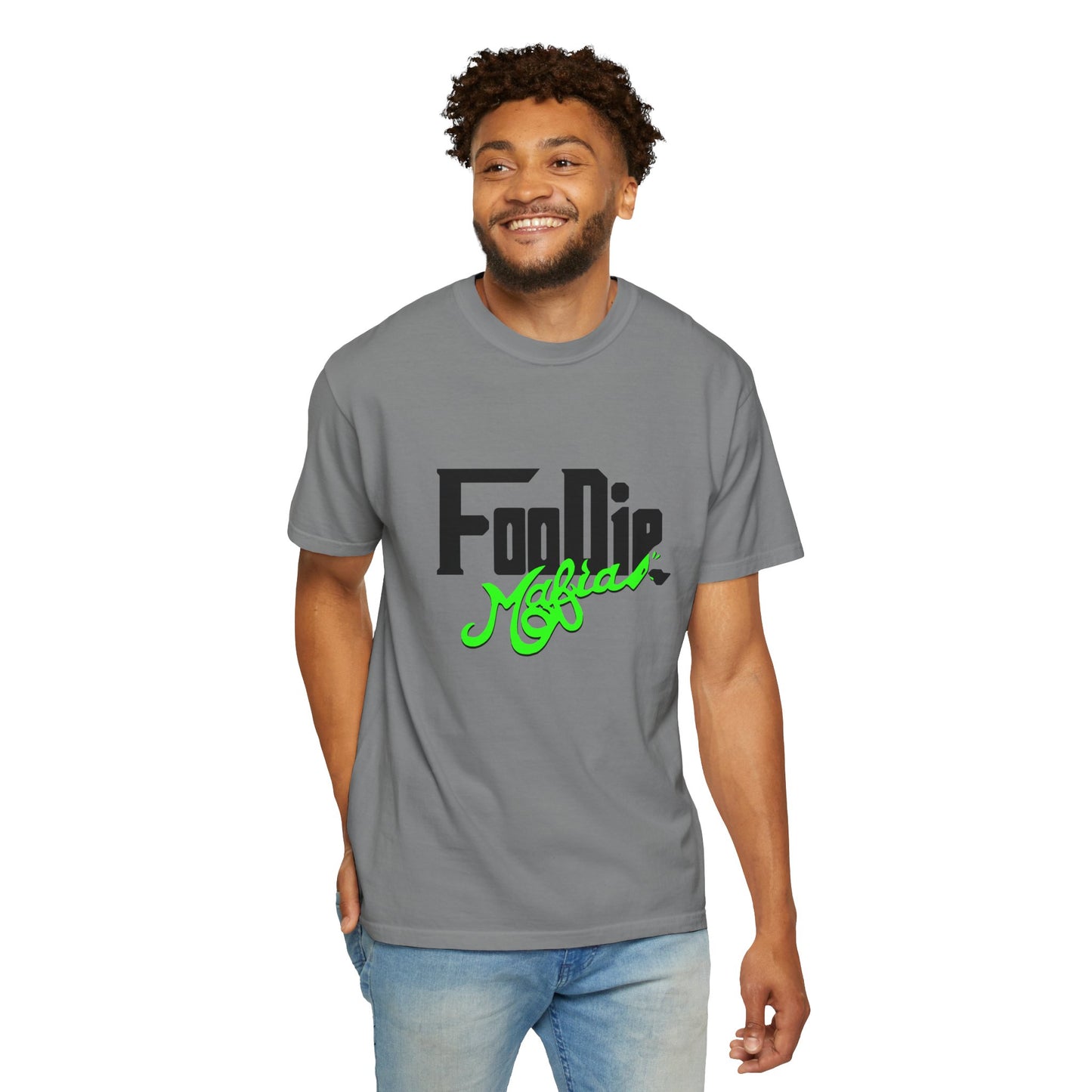 L.O.E.F Foodie Mafia Unisex Tee Shirt (Neon Green)