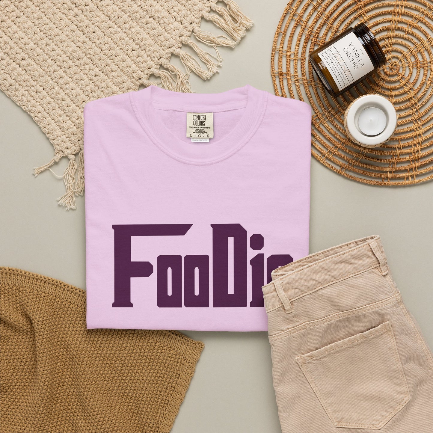 L.O.E.F Foodie Unisex Tee Shirt (Deep Purple)