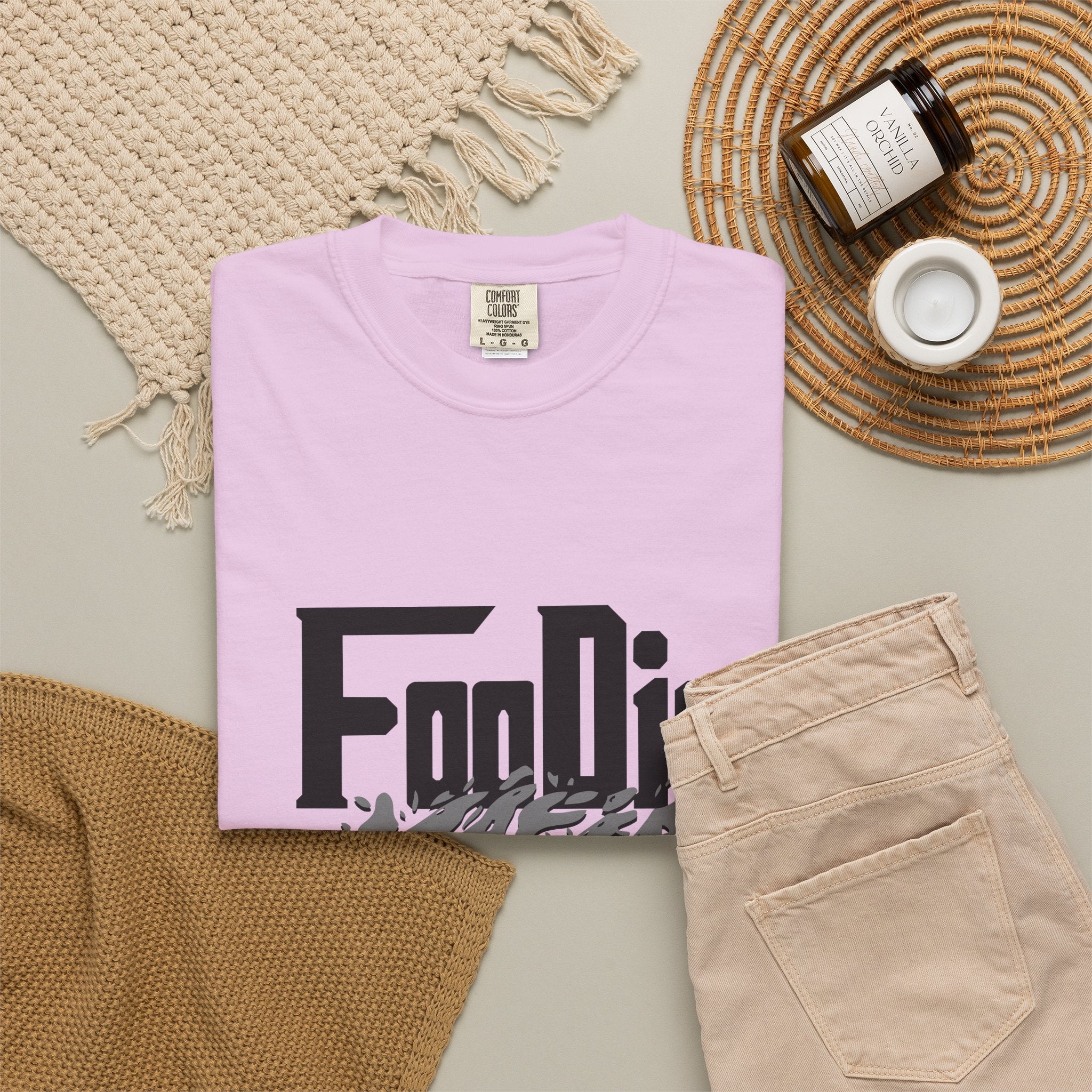 L.O.E.F Foodie Mafia Tee Shirt (Grey)