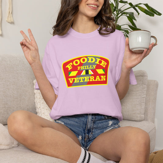 L.O.E.F Foodie Veteran PHILLY Unisex Tee Shirt (Yellow)