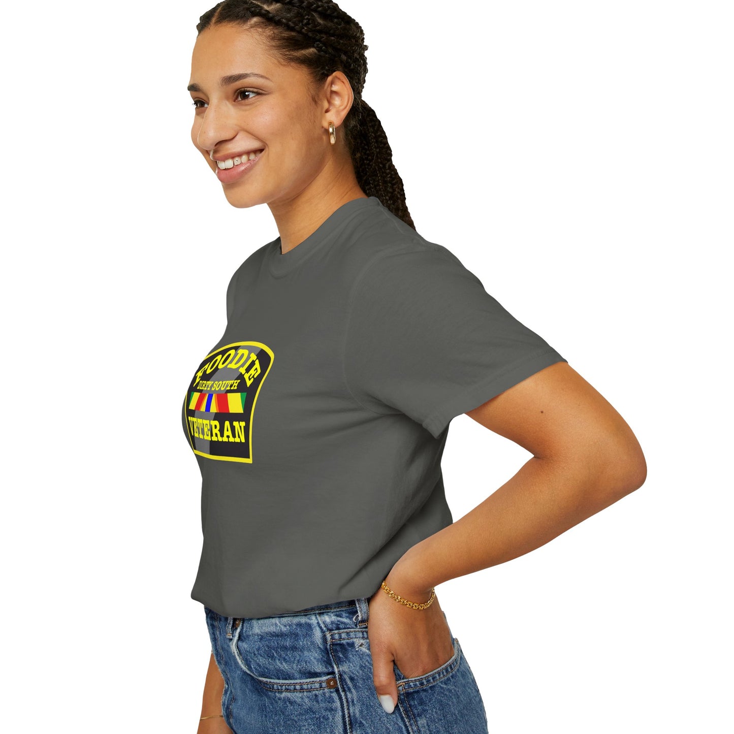 L.O.E.F Foodie Veteran DIRTY SOUTH Unisex Tee Shirt (Yellow)