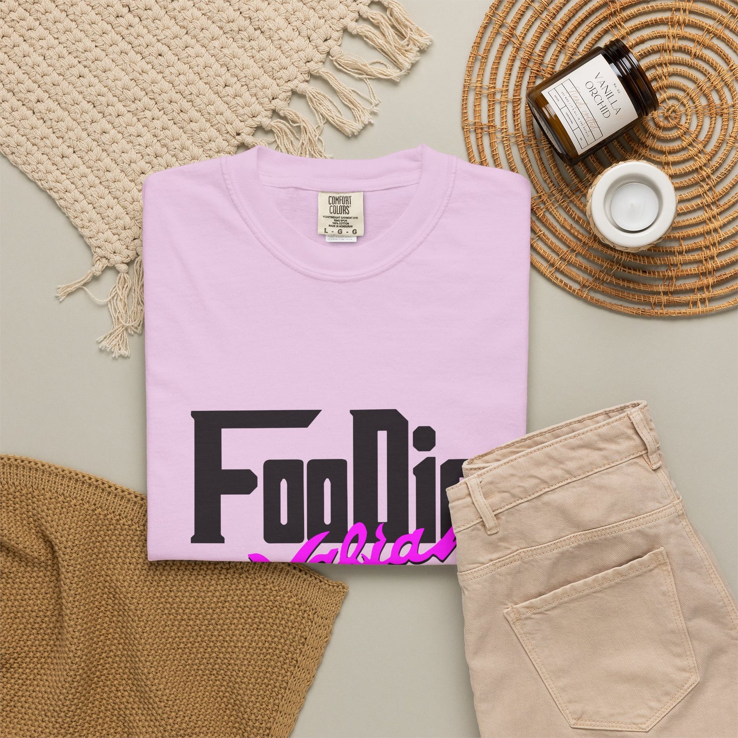 L.O.E.F Foodie Mafia Unisex Tee Shirt (Bright Purple)