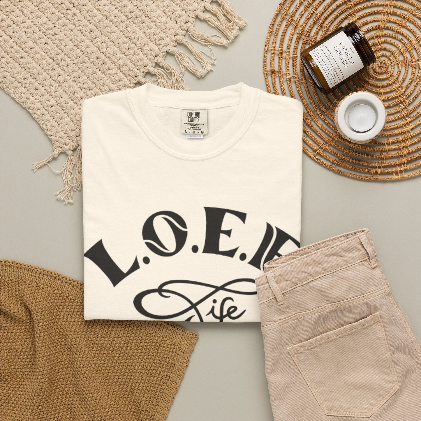 L.O.E.F Life Unisex Tee Shirt (Black)