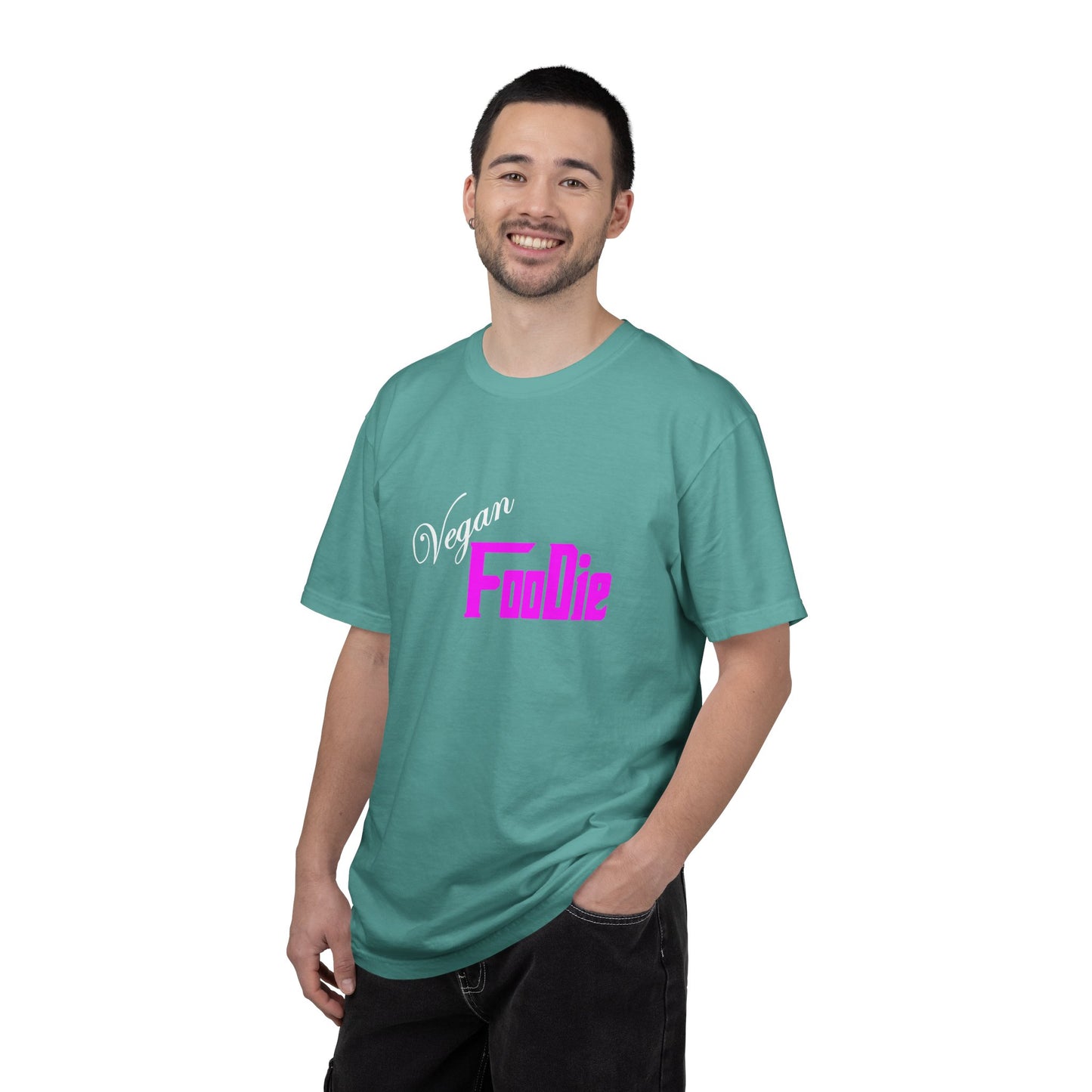 L.O.E.F Unisex Vegan Foodie Tee Shirt (Fuchsia)