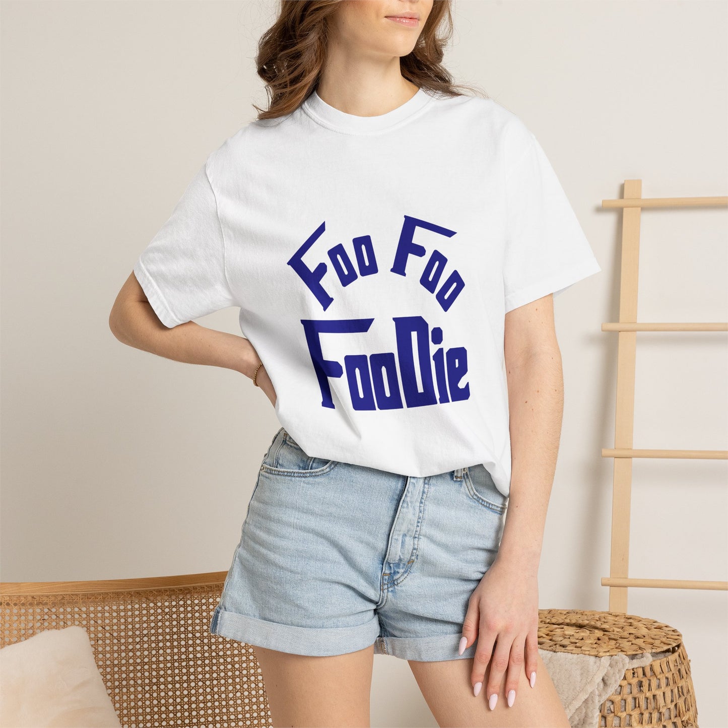 L.O.E.F FOO FOO FOODIE Unisex Tee shirt(Dark Blue)