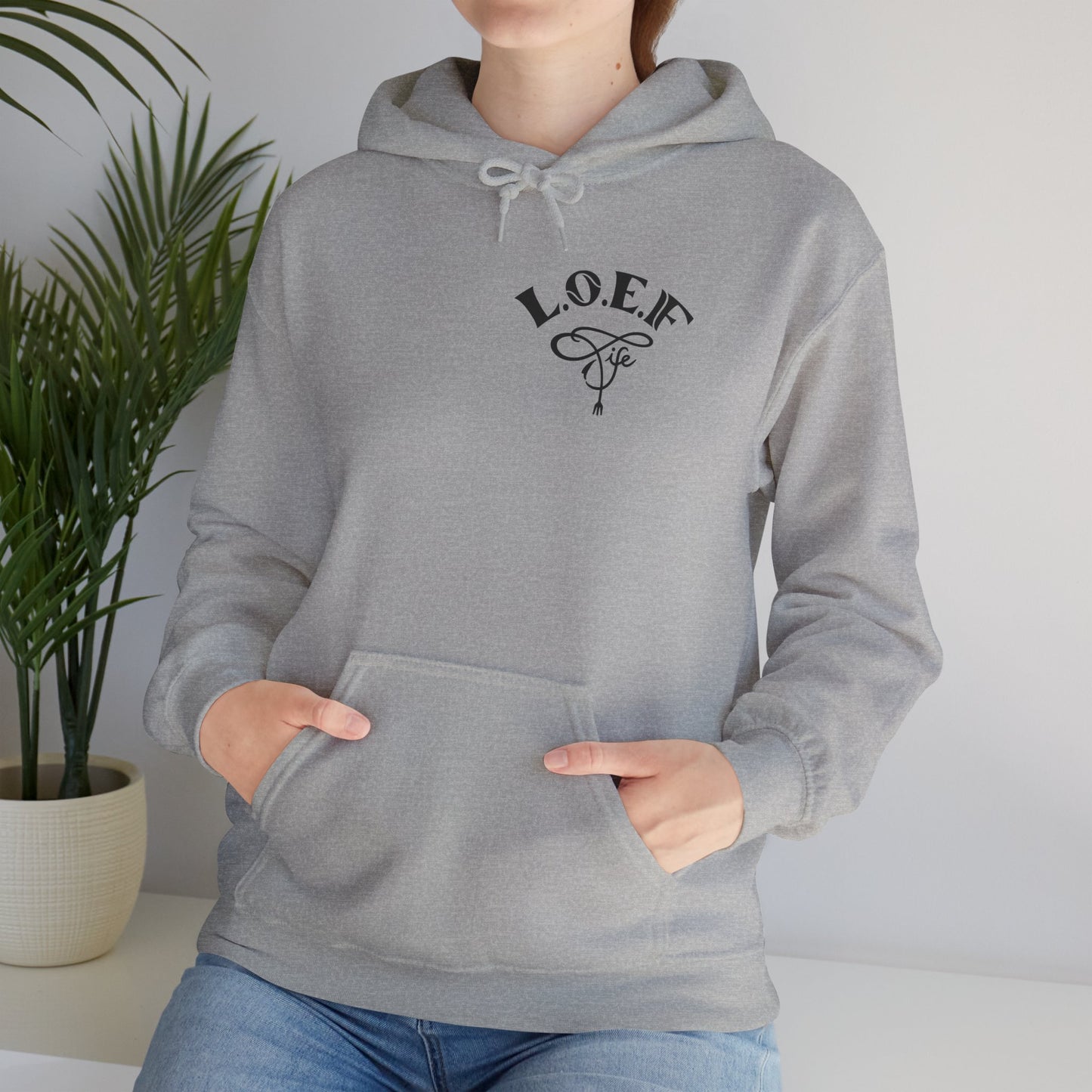 L.O.E.F Foodie 4Life Vegan Hoodie (Fiery Red)