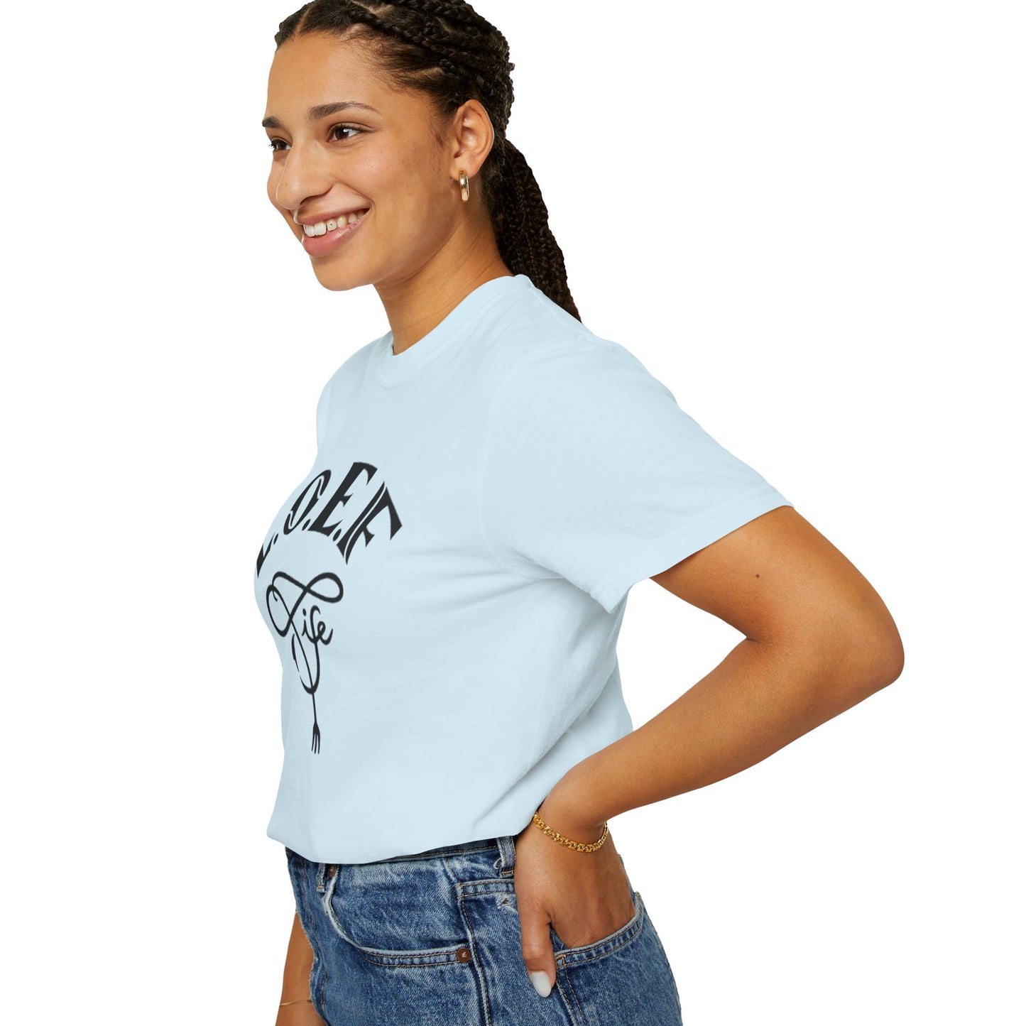 L.O.E.F Life Unisex Tee Shirt (Black)