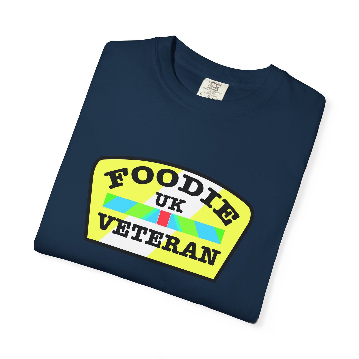 L.O.E.F Foodie Veteran UK Unisex Tee Shirt (Yellow and Black)