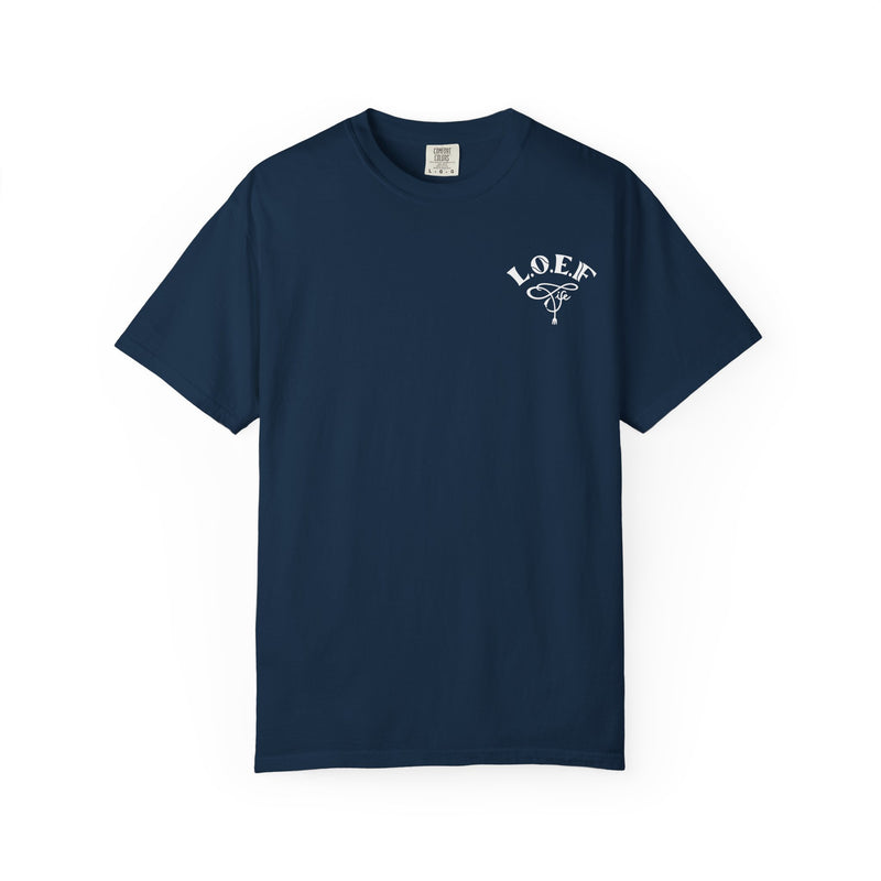 L.O.E.F LIFESTYLE OF EVERYDAY FOODIES Unisex Tee Shirt (White)