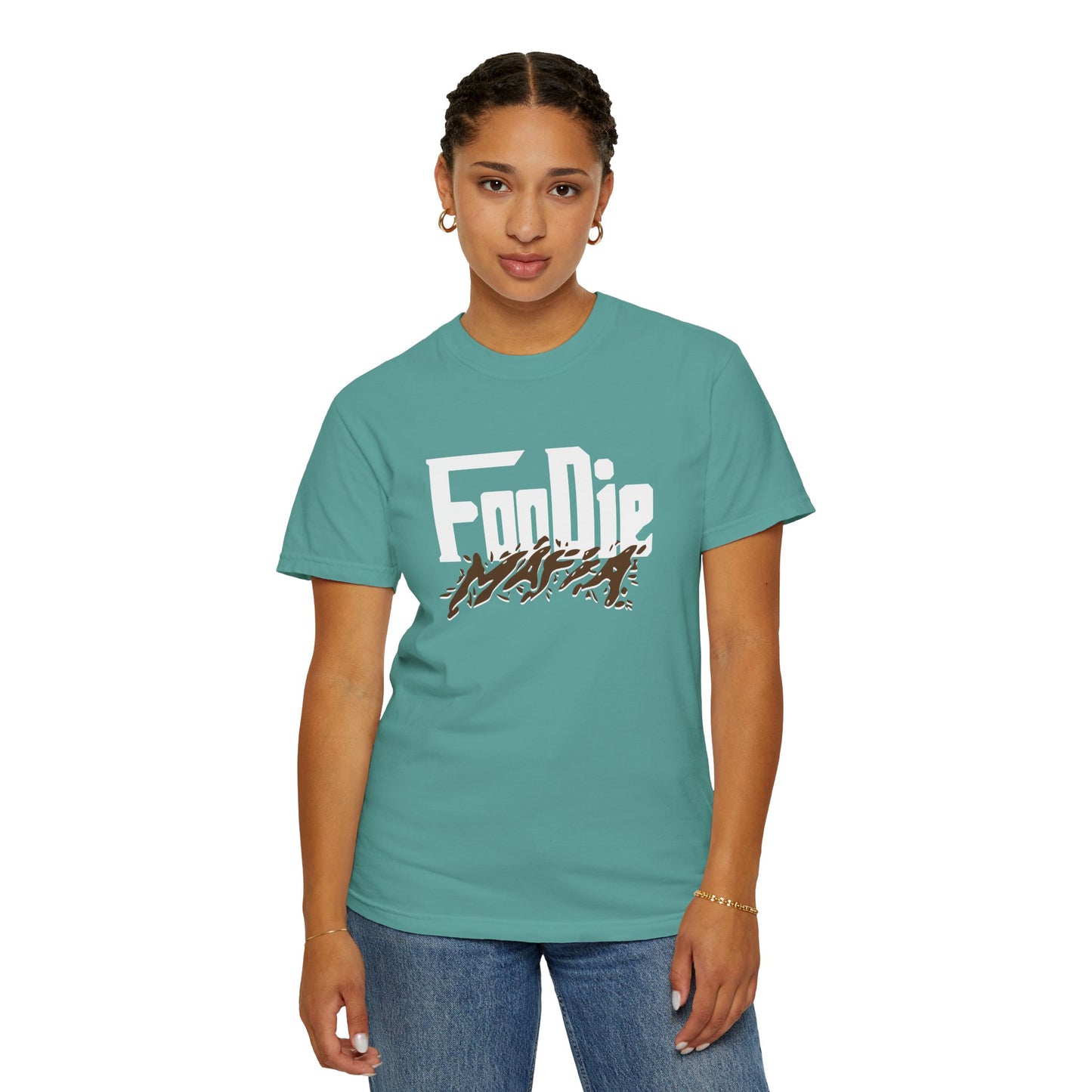 L.O.E.F Foodie Mafia Unisex Tee Shirt  (Brown)