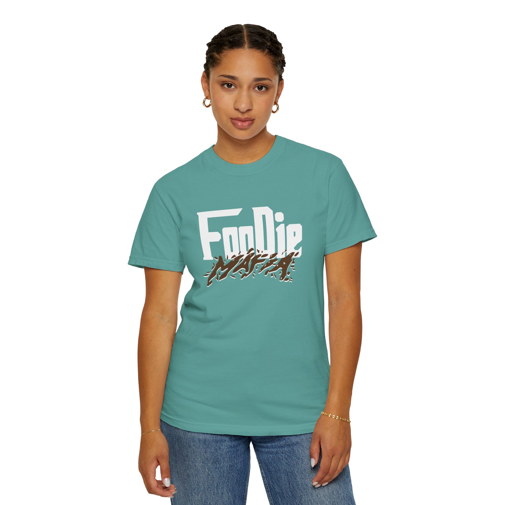 L.O.E.F Foodie Mafia Unisex Tee Shirt  (Brown)