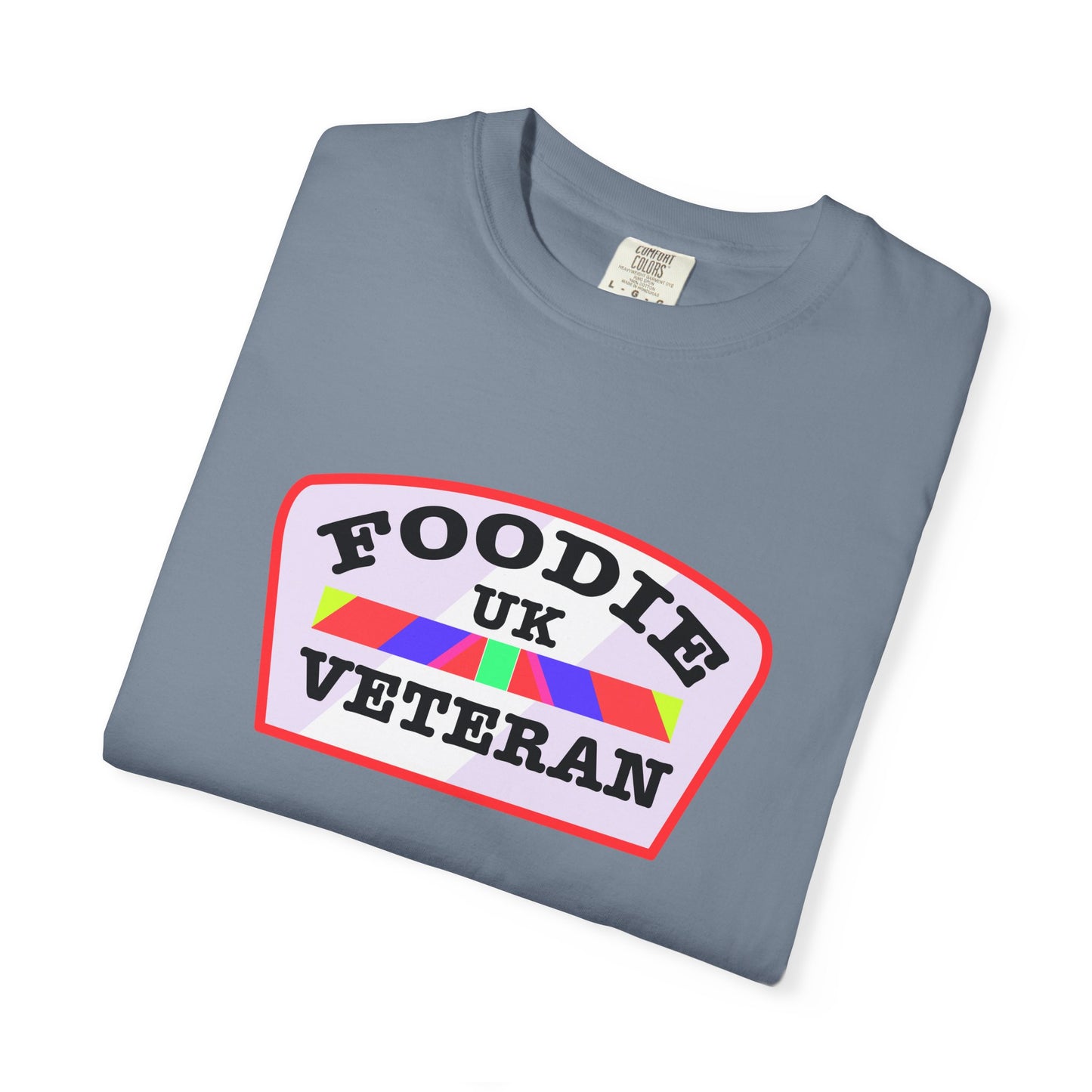 L.O.E.F Foodie Veteran UK Unisex Tee Shirt (Soft Pink)