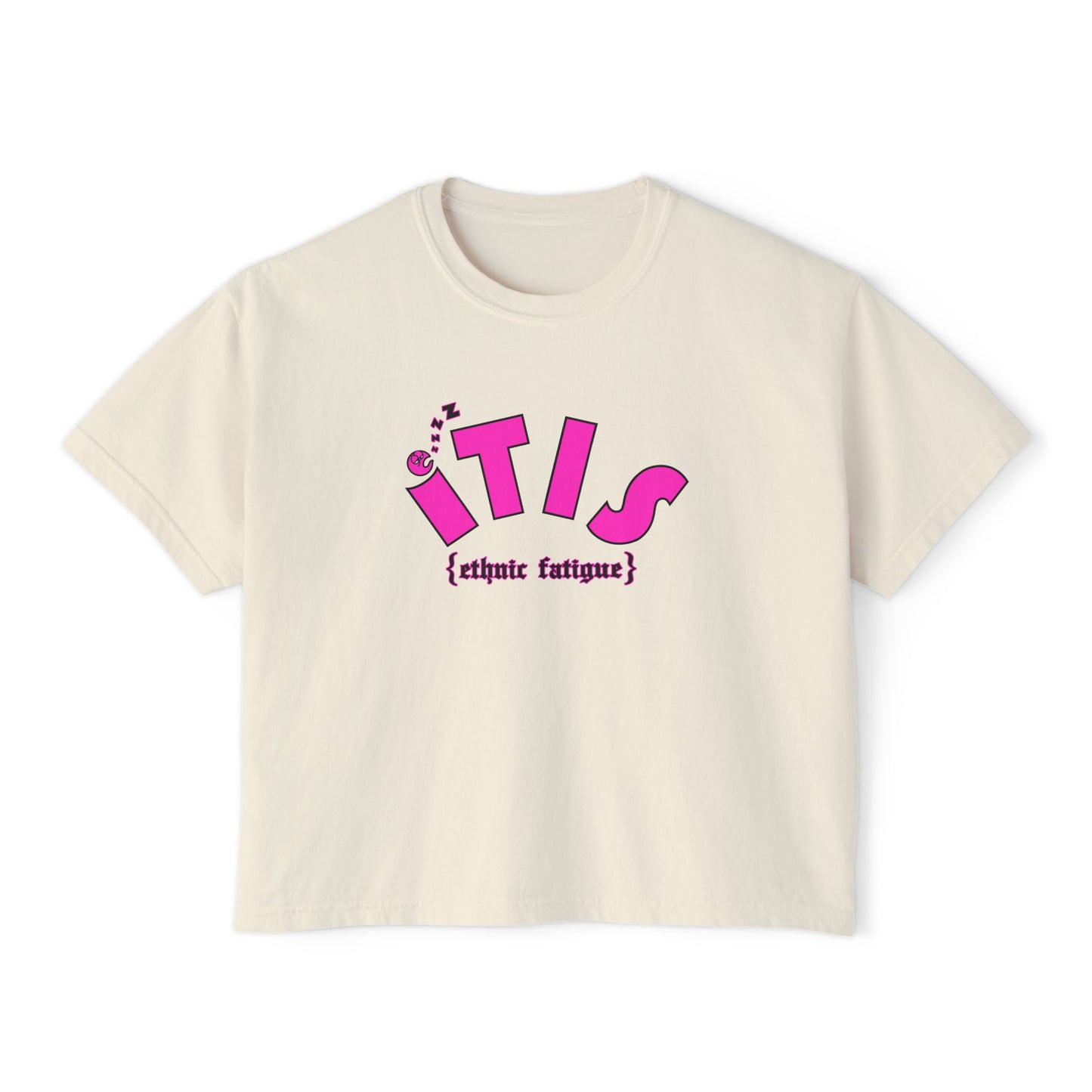 L.O.E.F ITIS Women Boxy Tee (Pink)