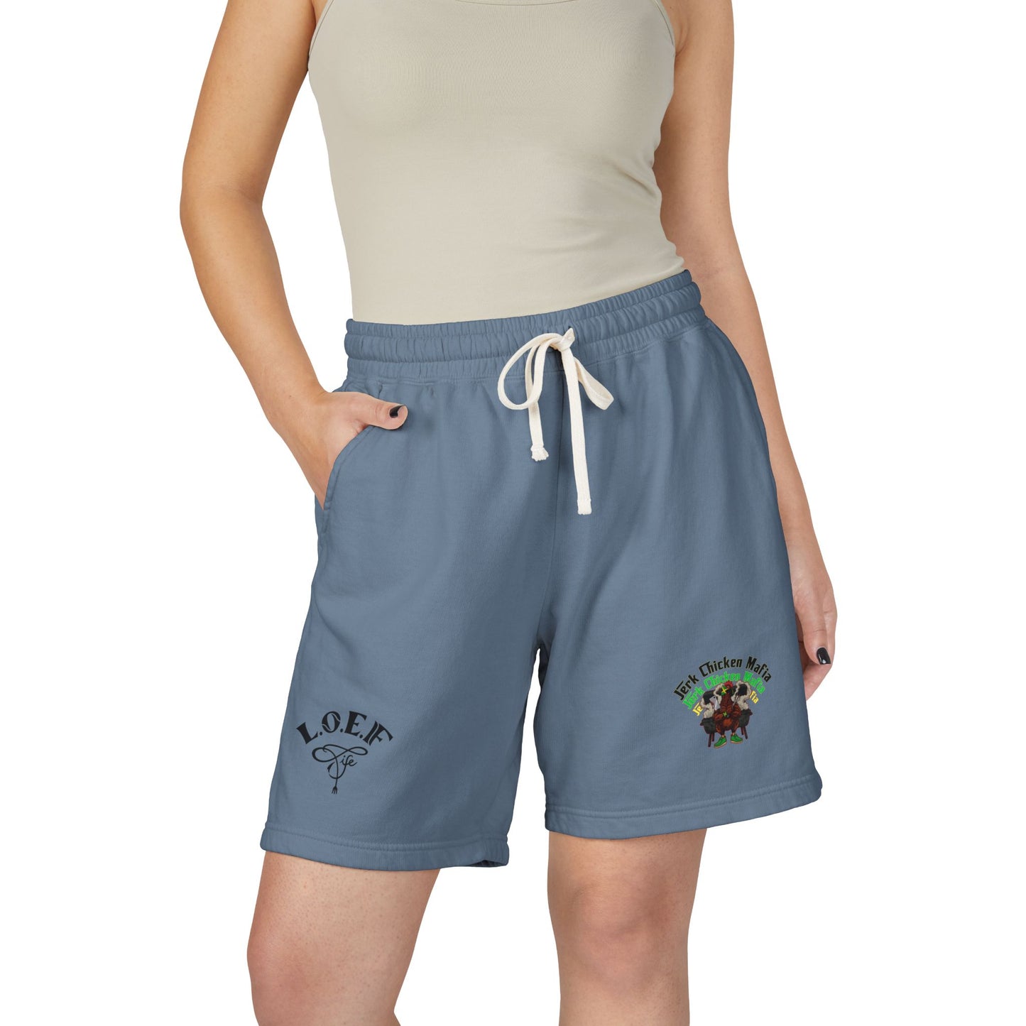 L.O.E.F Jerk Chicken Mafia Sweat Shorts