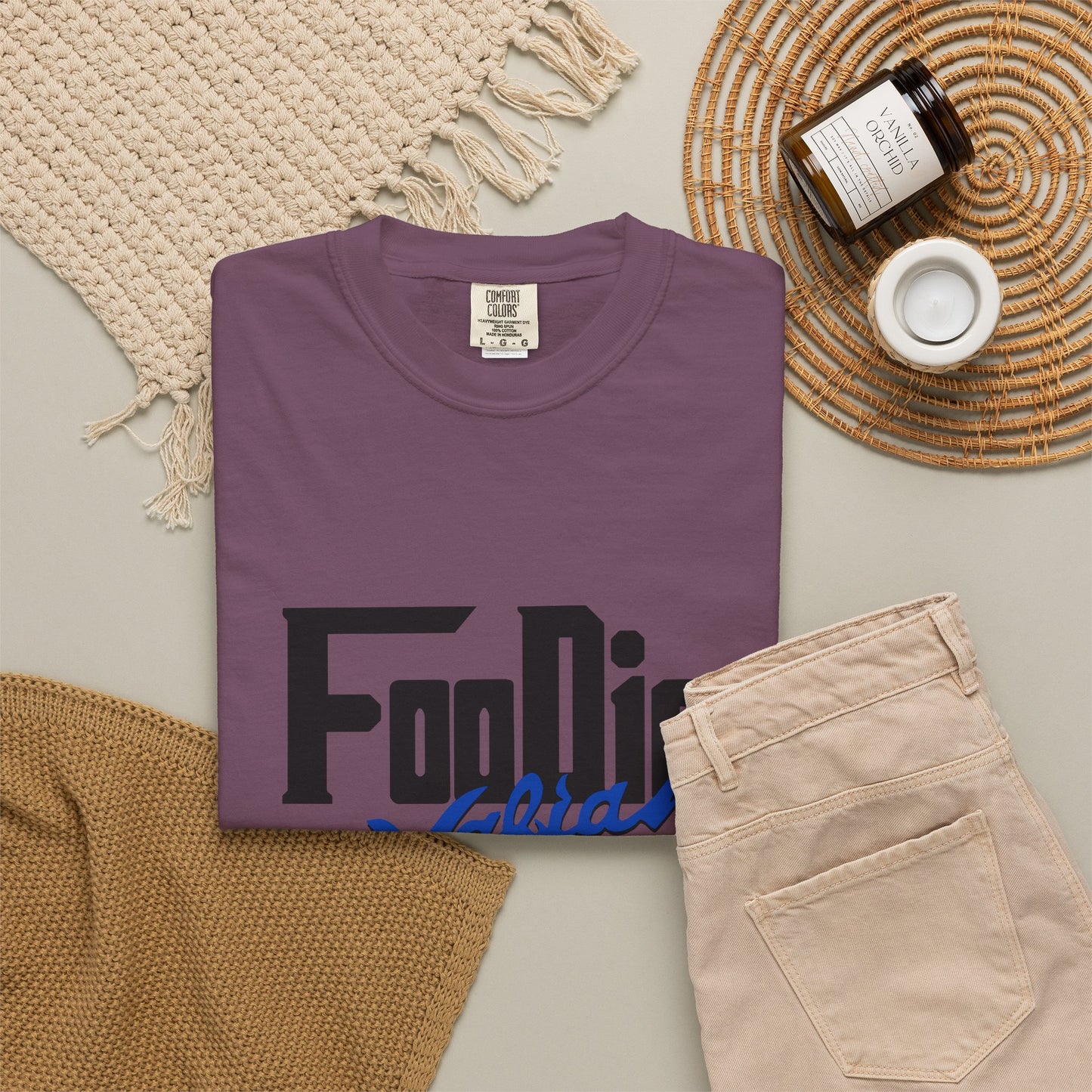 L.O.E.F Foodie Mafia Unisex Tee shirt (Cobalt Blue)