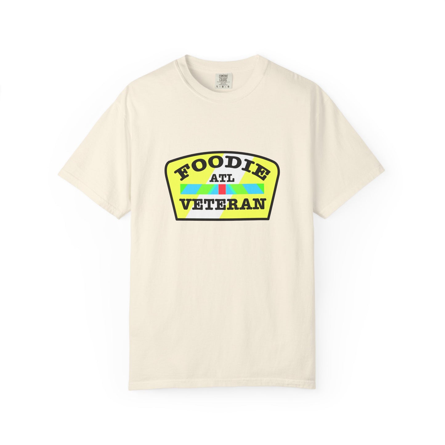L.O.E.F Foodie Veteran ATL Unisex Tee Shirt (Yellow and Black)