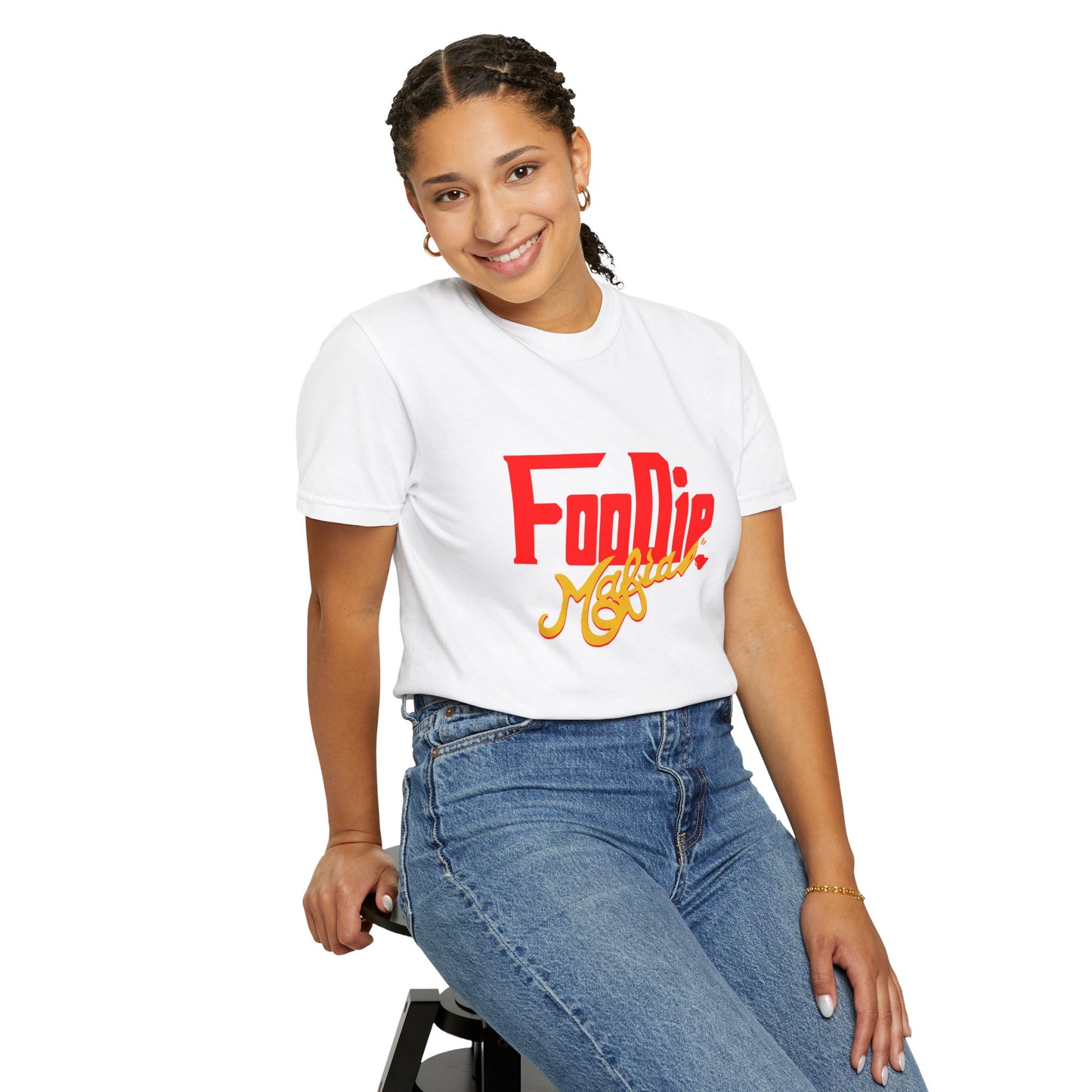 L.O.E.F Red Foodie Mafia Unisex Tee Shirt (Gold)