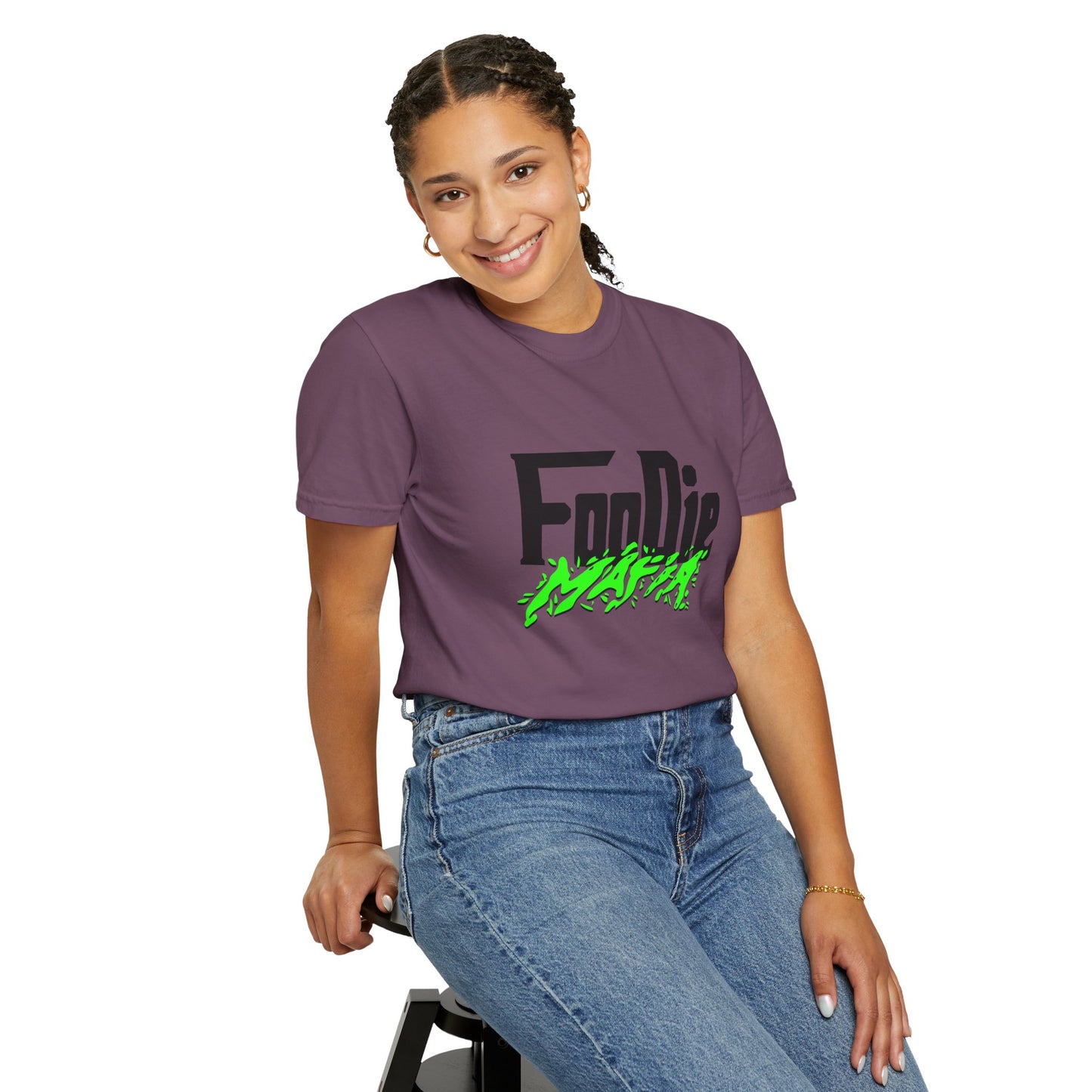 L.O.E.F Foodie Mafia Tee Shirt (Neon Green)