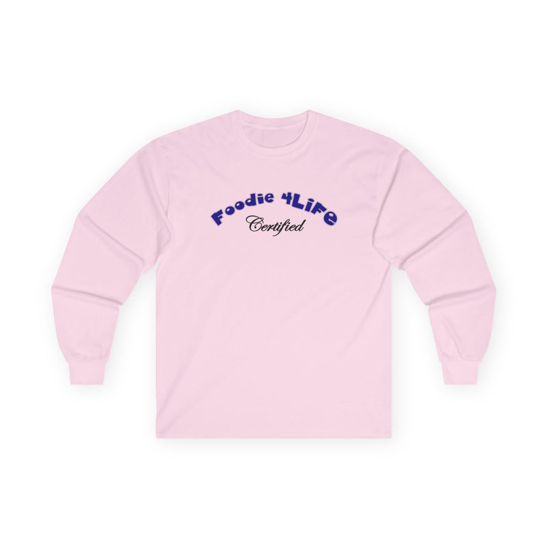 L.O.E.F Foodie 4Life Certified Long Sleeve Tee (Dark Blue)