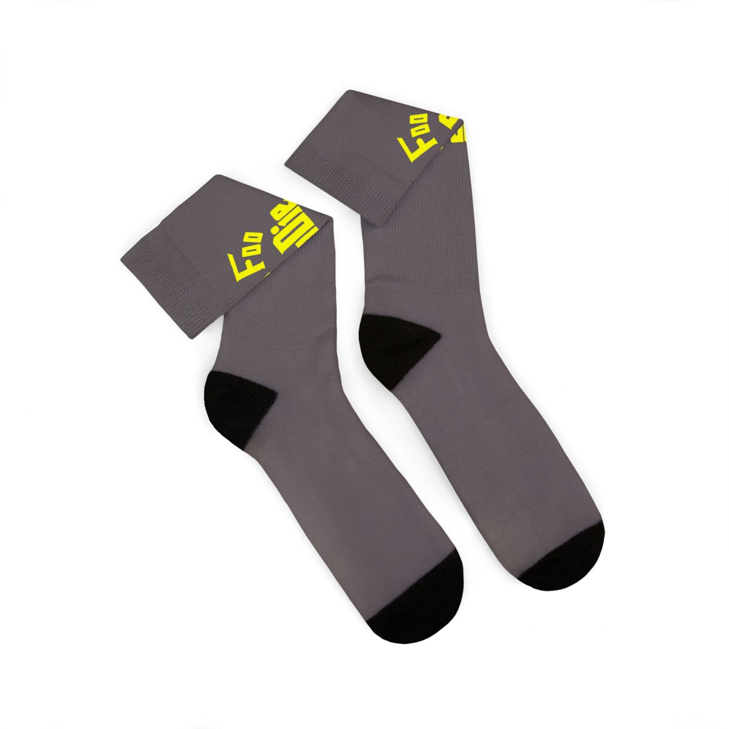 L.O.E.F Foo Foo Foodie Socks (Bright Yellow)
