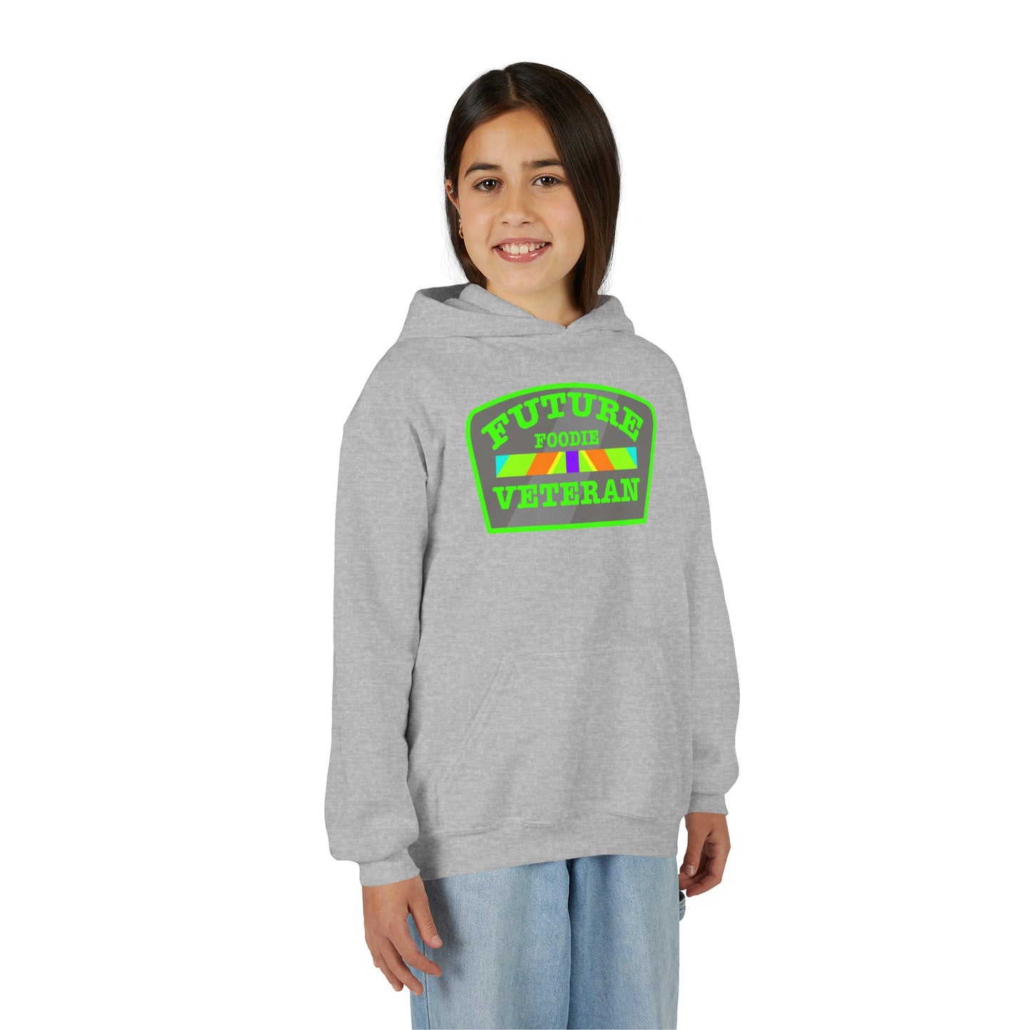 L.O.E.F Future Foodie Veteran Kids Hoodie (Neon Green)
