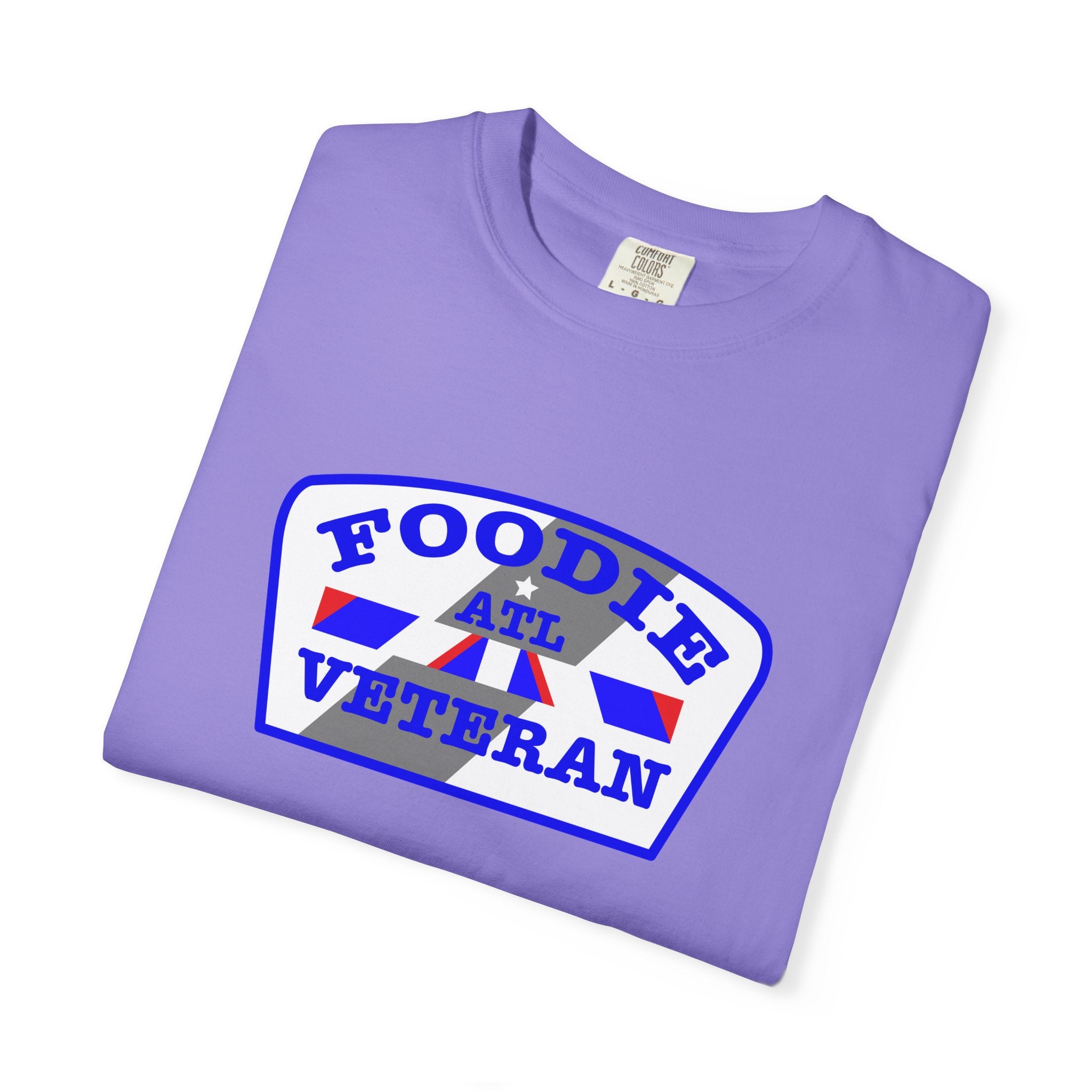 L.O.E.F Foodie Veteran ATL Unisex Tee Shirt (Blue)