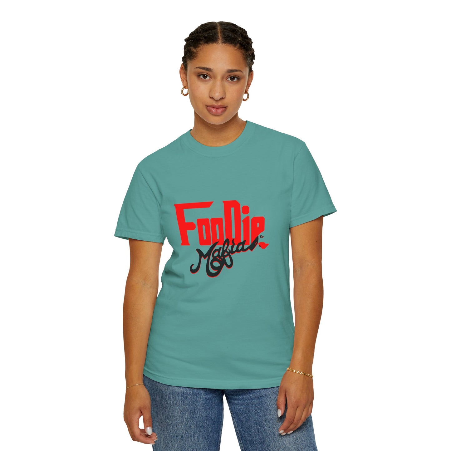 L.O.E.F Red Foodie Mafia Unisex Tee shirt (Black)