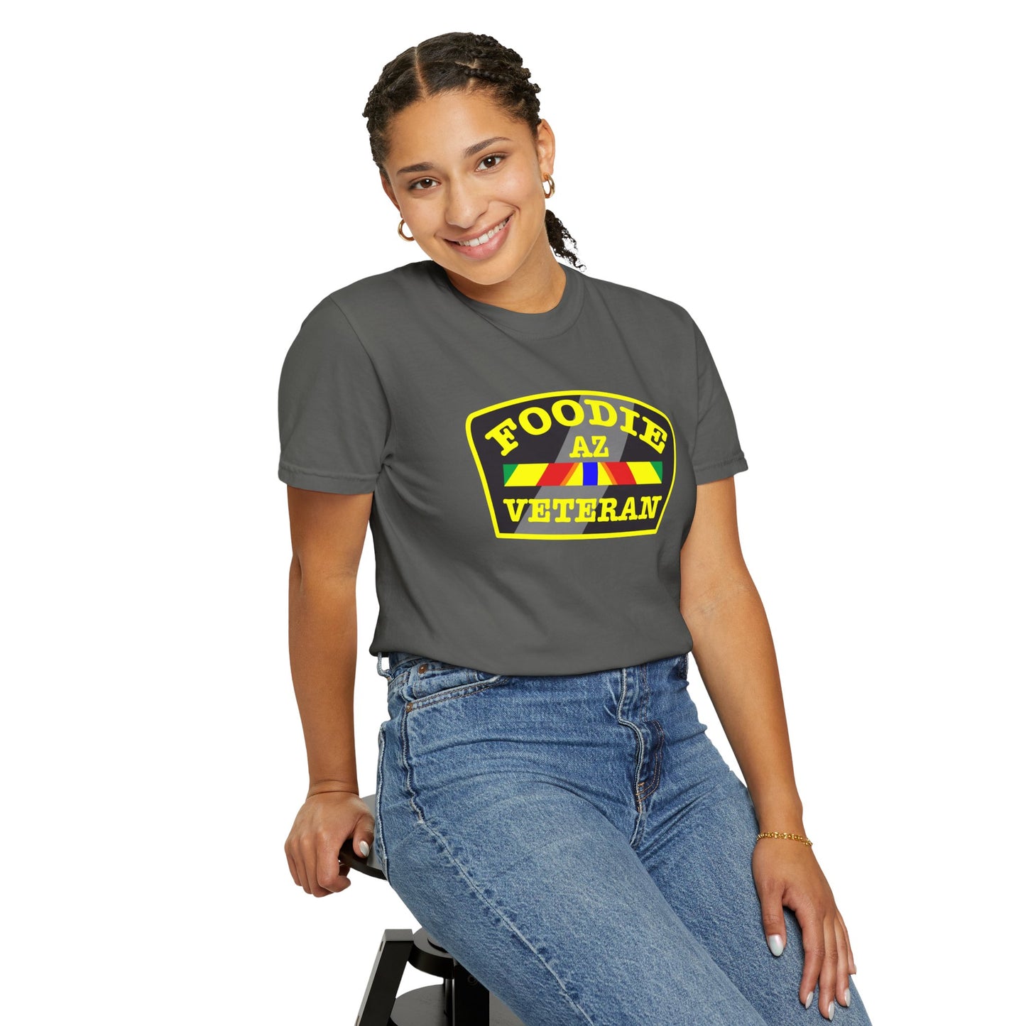 L.O.E.F Foodie Veteran AZ Unisex Tee Shirt (Yellow)