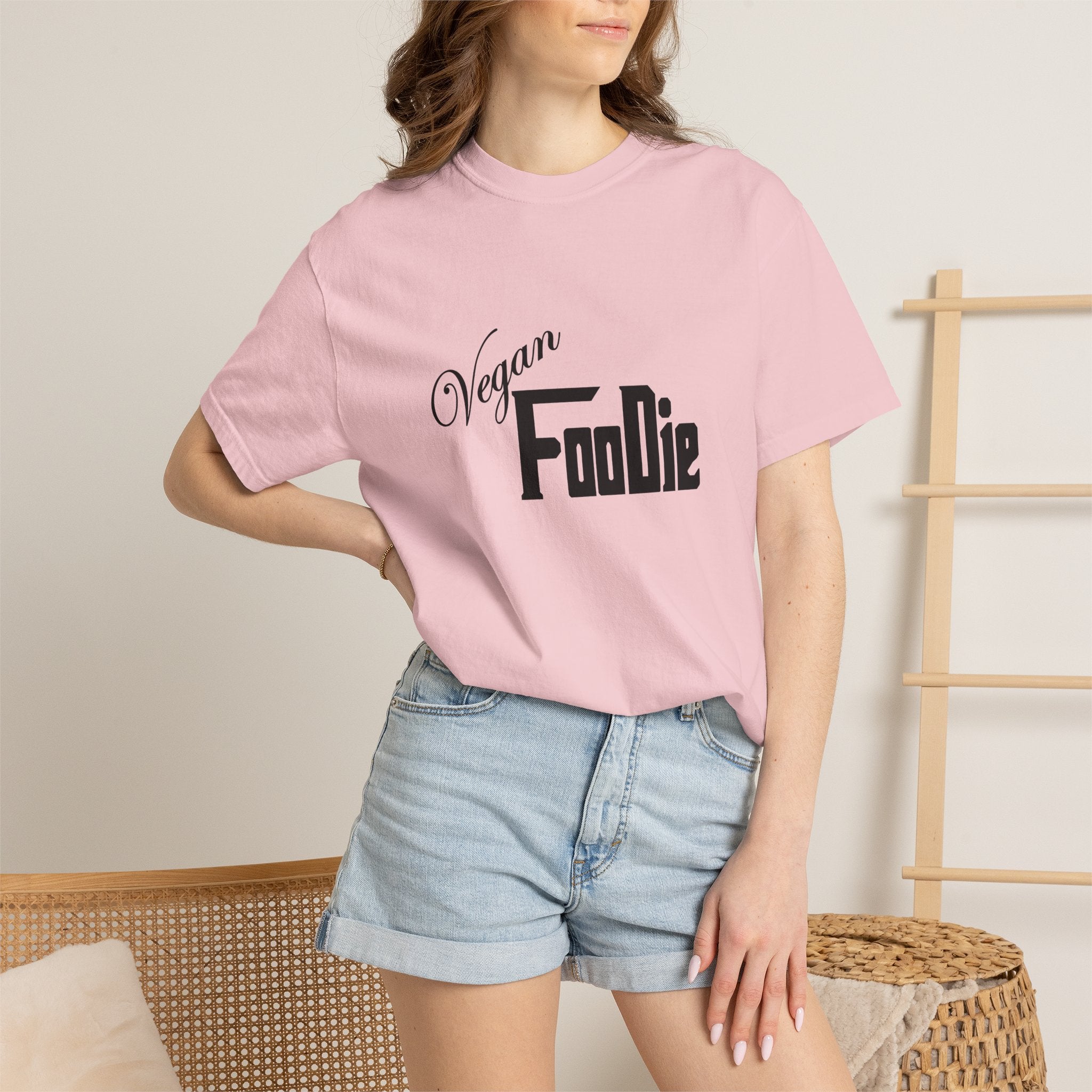 L.O.E.F Unisex Vegan Foodie Tee Shirt (Black)