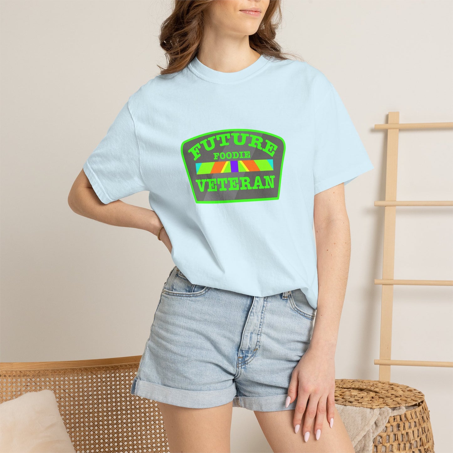 L.O.E.F Future Foodie Veteran Tee Shirt  (Neon Green)