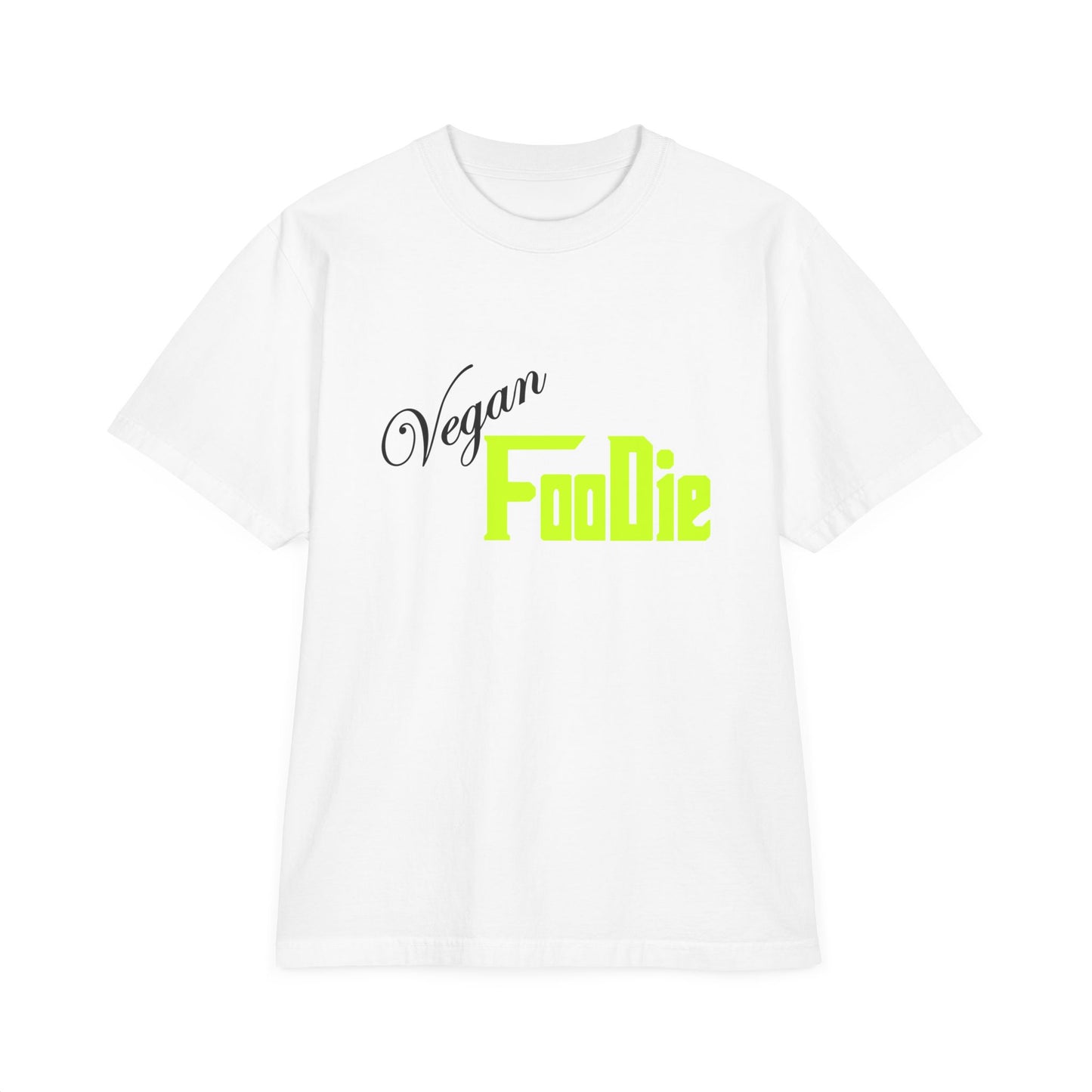L.O.E.F Unisex Vegan Foodie Tee Shirt (Neon Yellow)