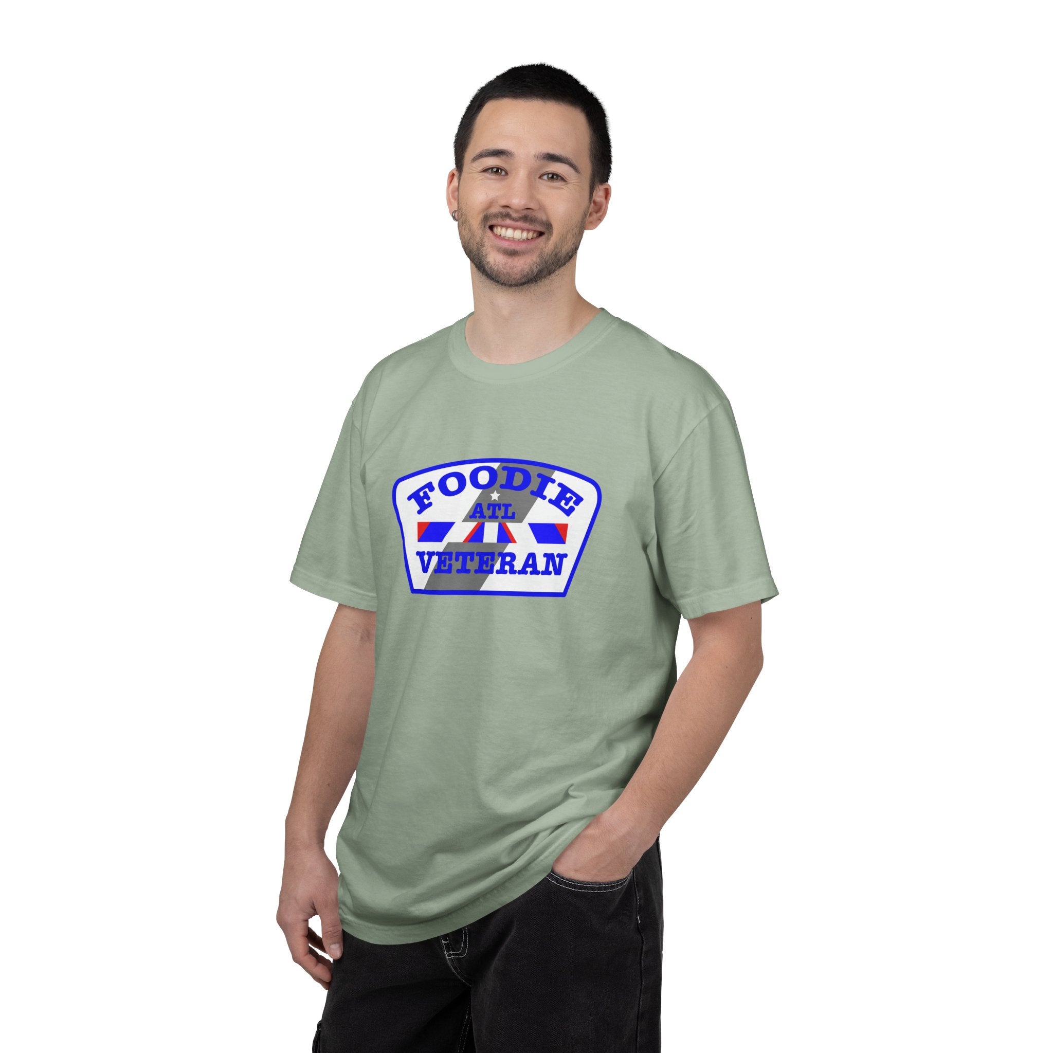 L.O.E.F Foodie Veteran ATL Unisex Tee Shirt (Blue)