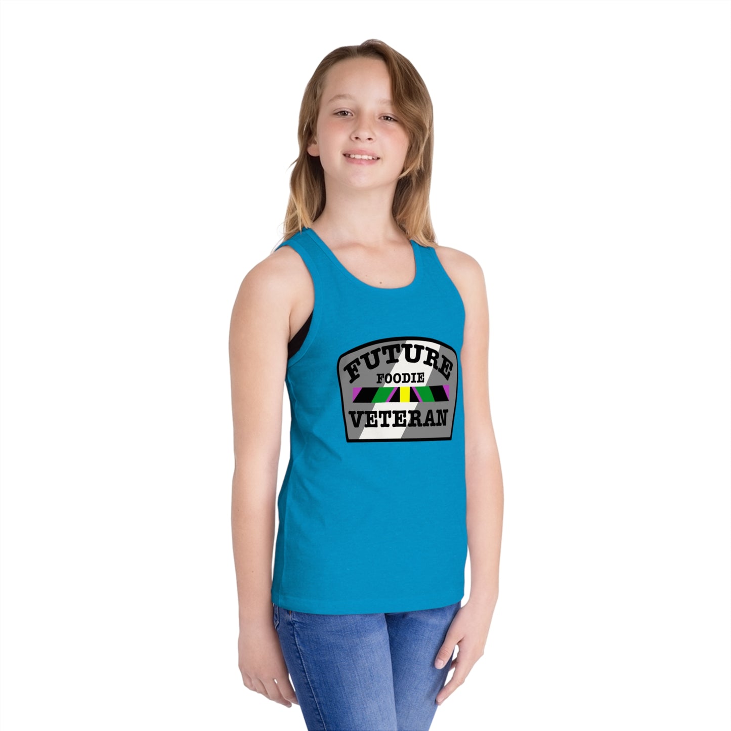 L.O.E.F Future Foodie Veteran Kids Tank Top (Gray)
