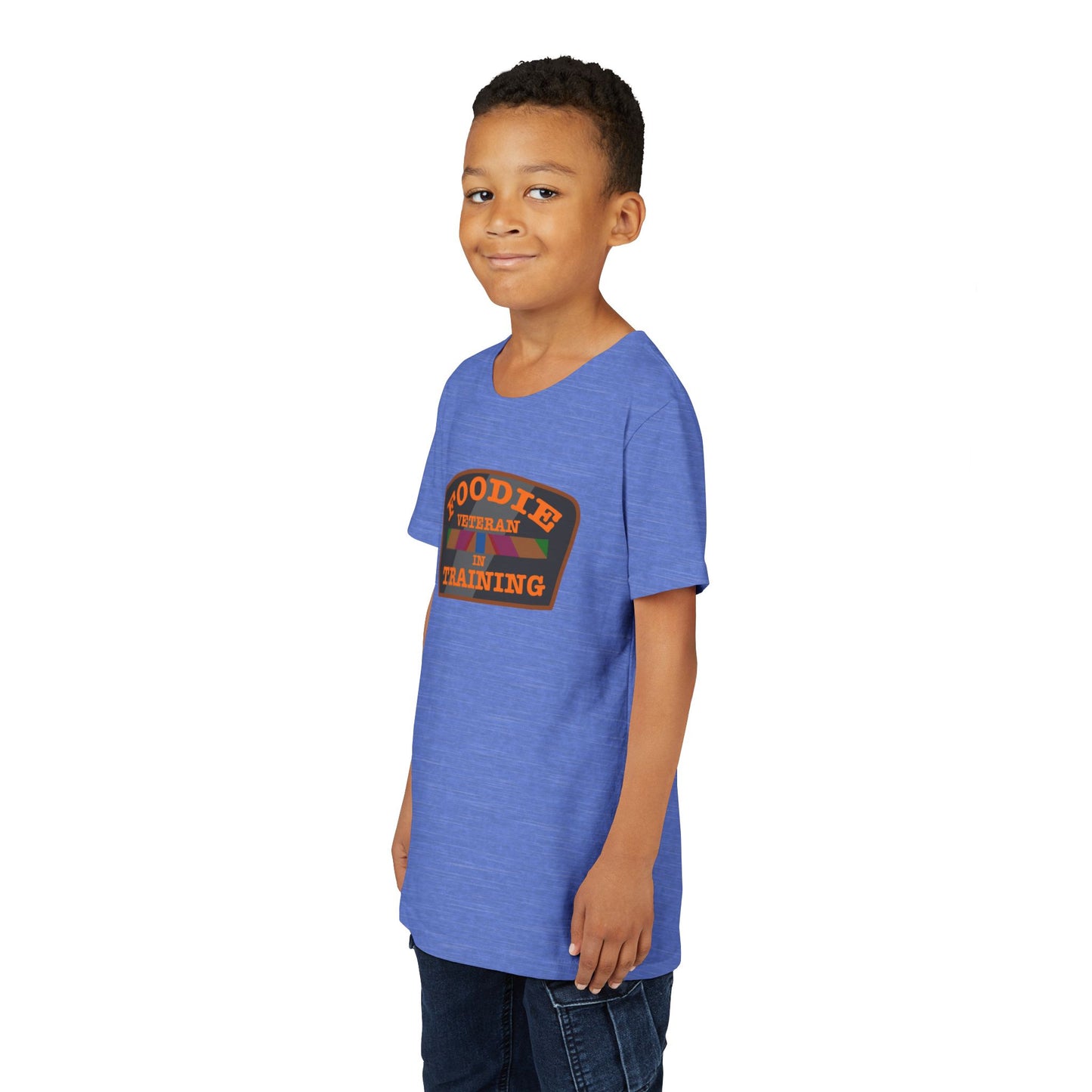 L.O.E.F Foodie Veteran In Training Kids Tee Shirt  (Orange)