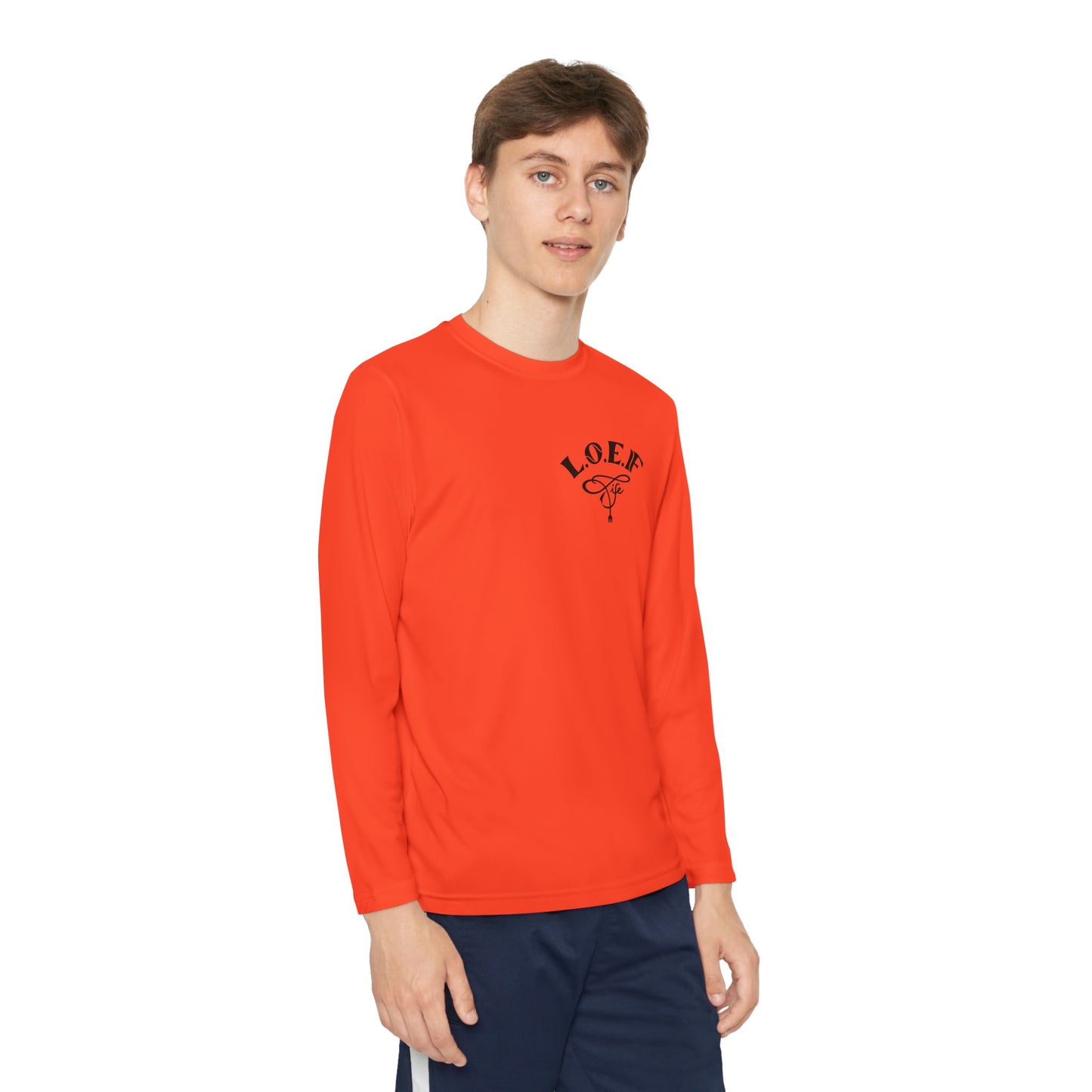 L.O.E.F Foodie 4Life Young Long Sleeve Tee  (Neon Green)