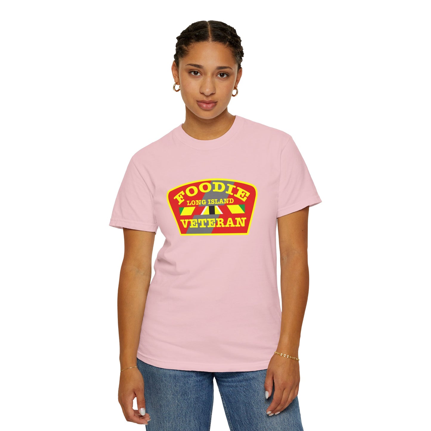 L.O.E.F Foodie Veteran Long Island Unisex Tee Shirt (Yellow)